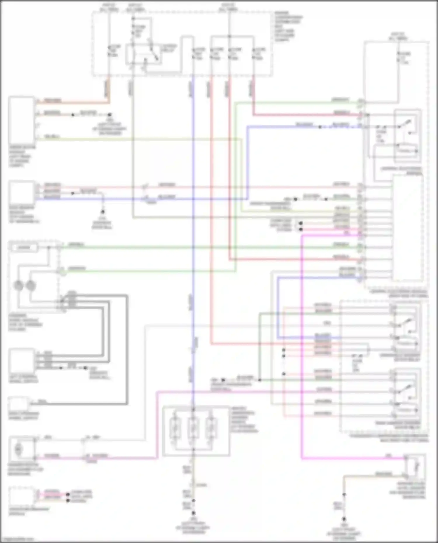 Wiring diagram wiper motor module for Volvo S60 II facelift (2013-2018) (1 of 2)
