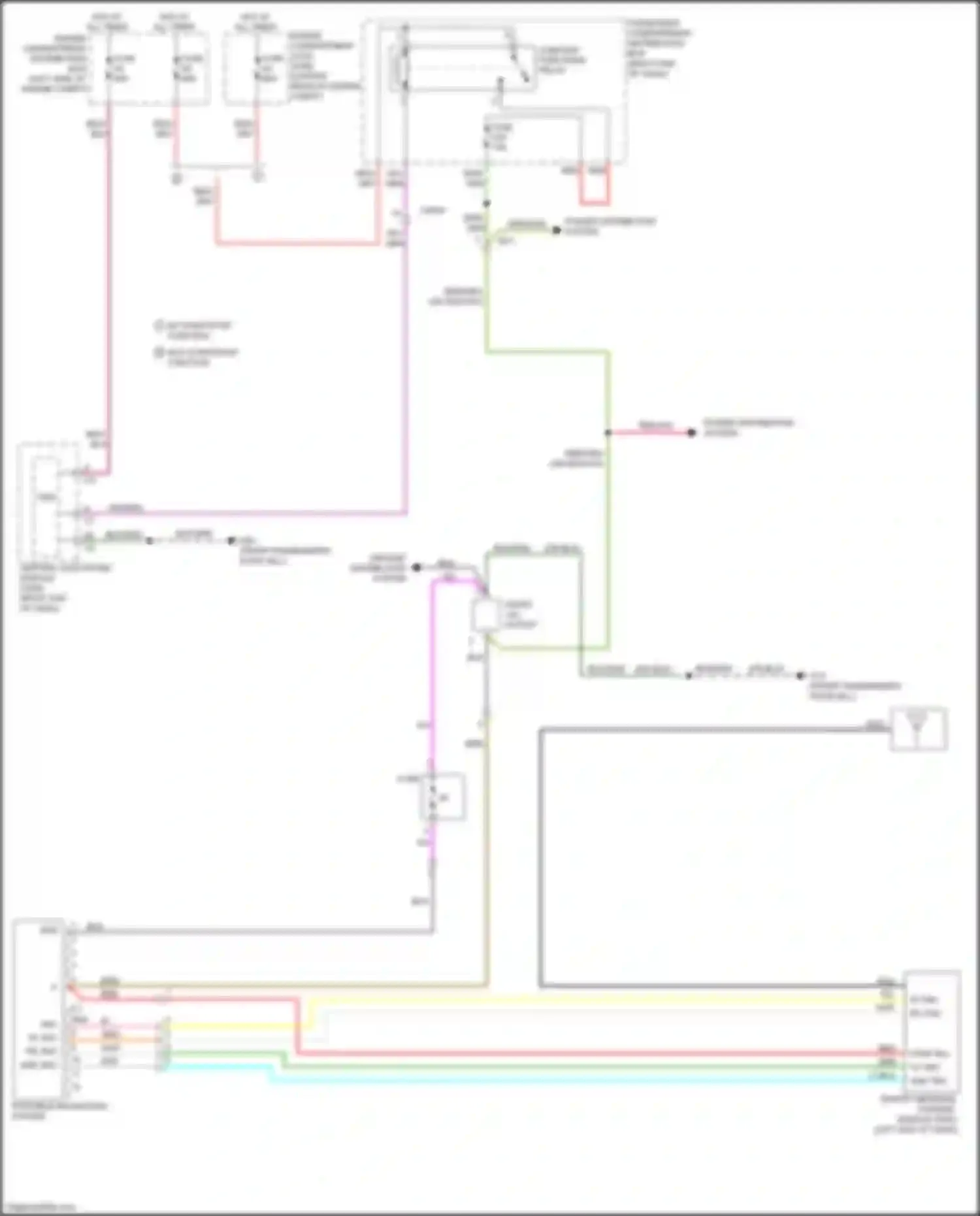 Wiring diagram w/o start/stop function for Volvo S60 II facelift (2013-2018) (5 of 6)