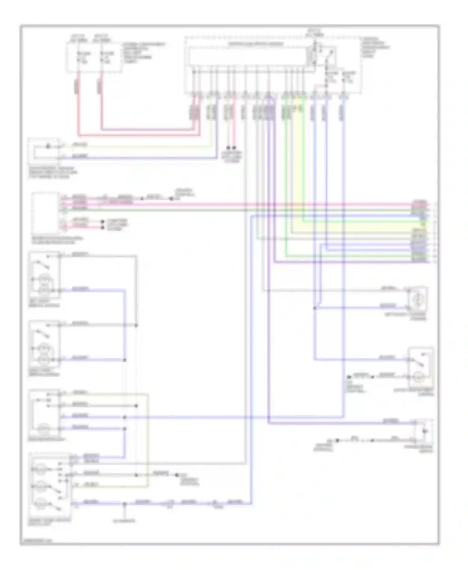 S60 Volvo II (2010-2013): Courtesy lamps circuit (1 of 2)