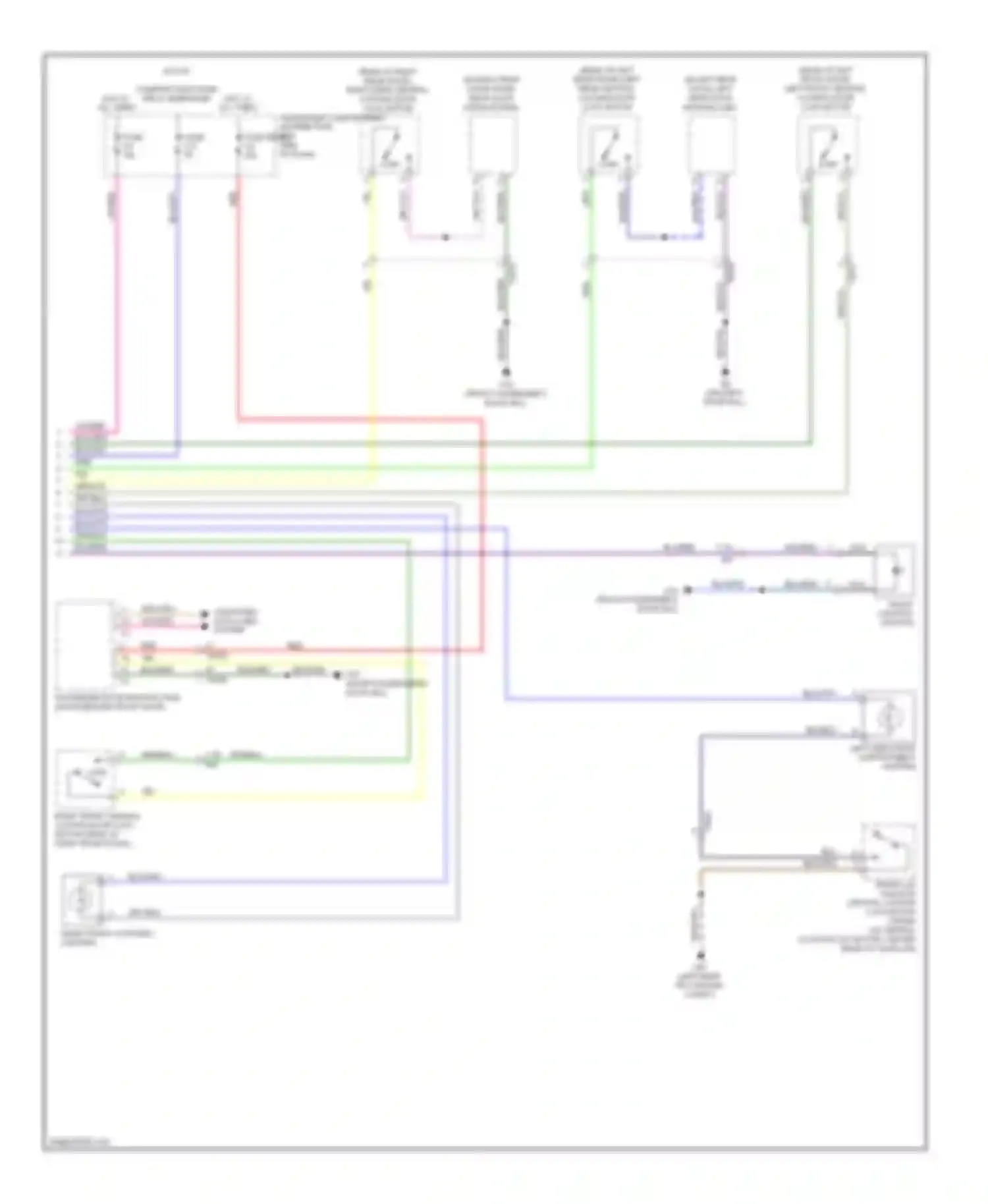 S60 Volvo II (2010-2013): Courtesy lamps circuit (2 of 2)