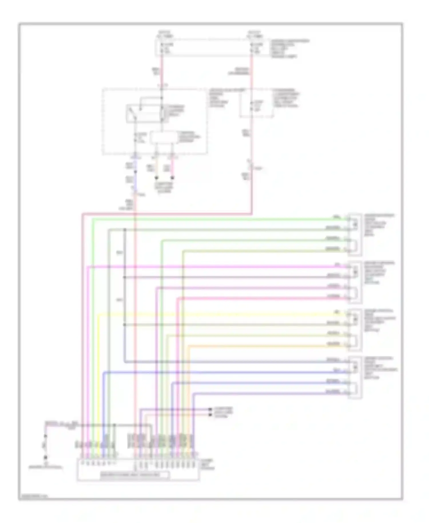 S60 Volvo II (2010-2013): Memory seat circuit