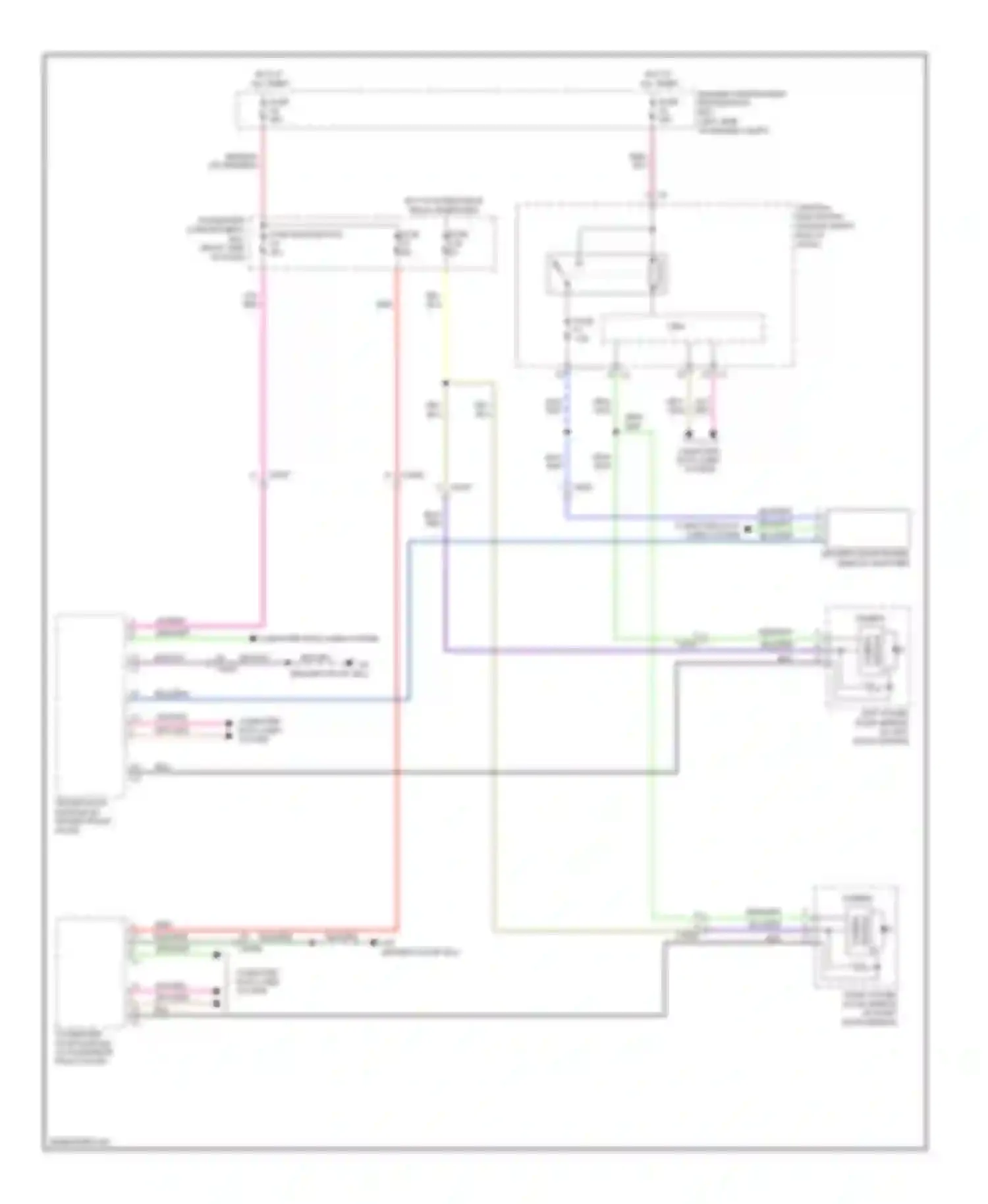 S60 Volvo II (2010-2013): Blind spot information system circuit