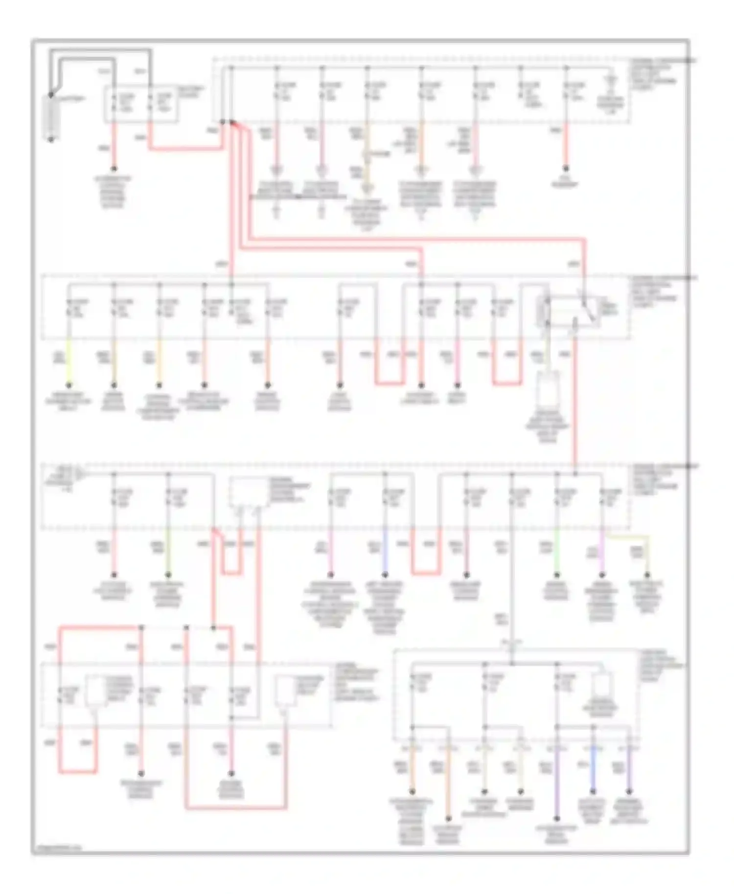 S60 Volvo II (2010-2013): Power distribution circuit (1 of 3)