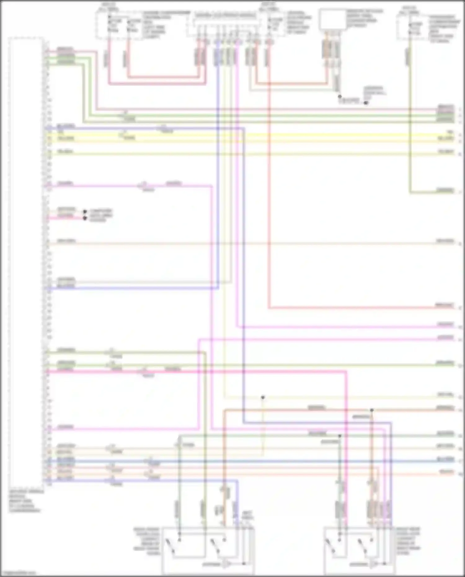 S60 Volvo II (2010-2013): Power door locks circuit, w/ intelligent key (1 of 2)