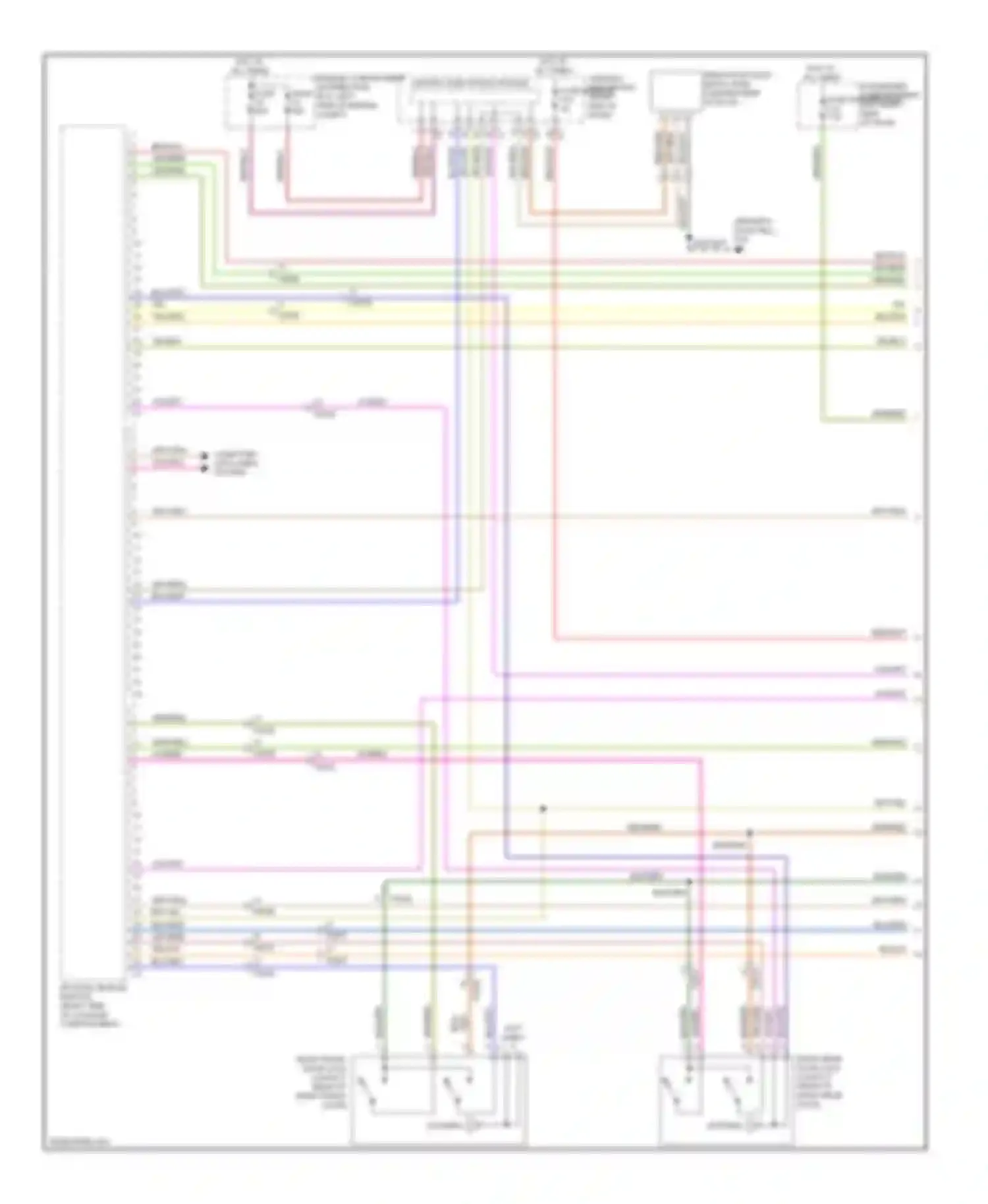 S60 Volvo II (2010-2013): Power door locks circuit, with intelligent key (1 of 2)
