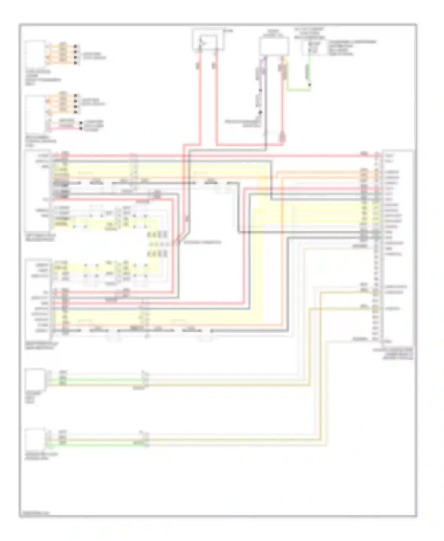 S60 Volvo II (2010-2013): Rear seat entertainment circuit