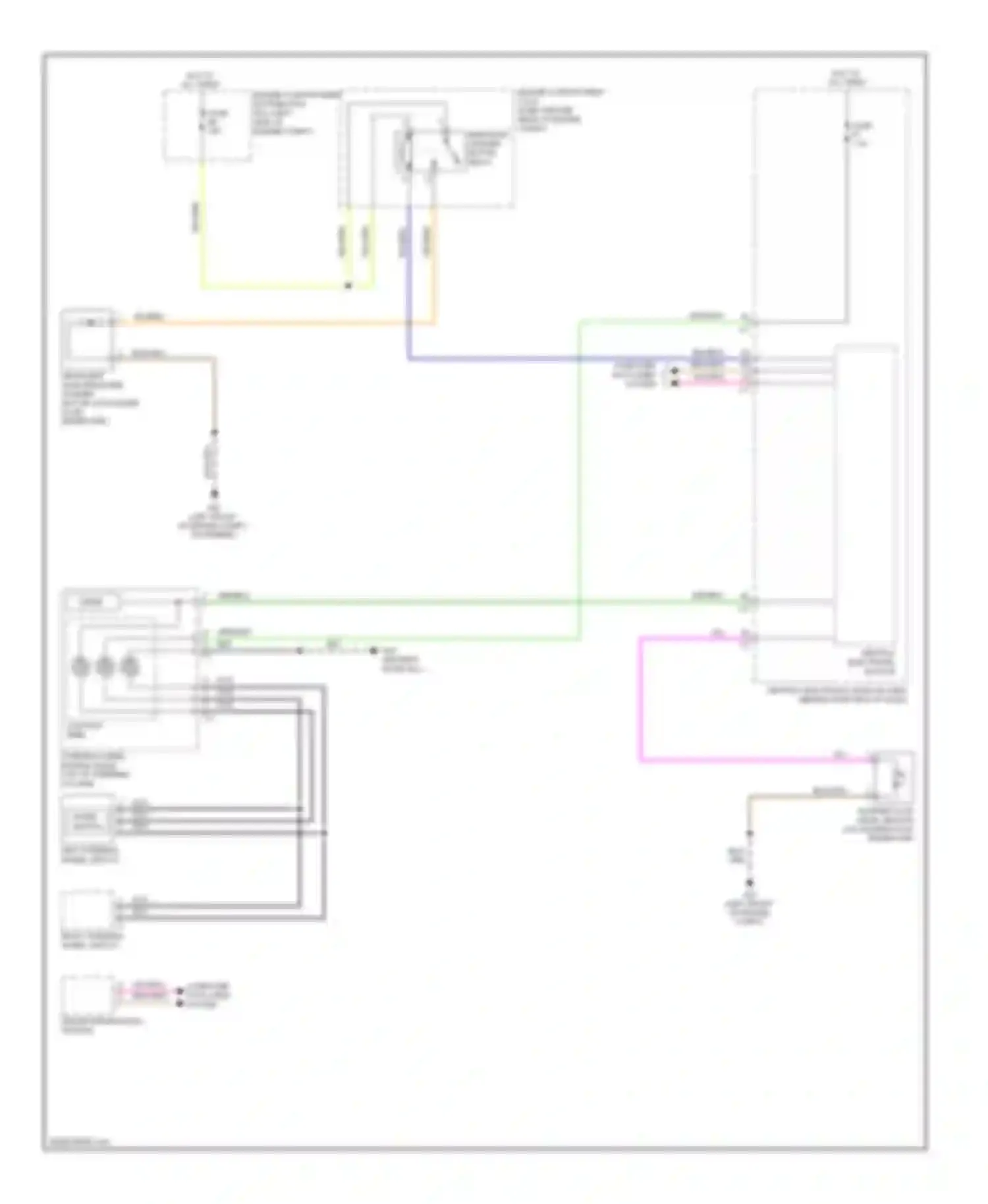 S60 Volvo II (2010-2013): Headlamp washer circuit