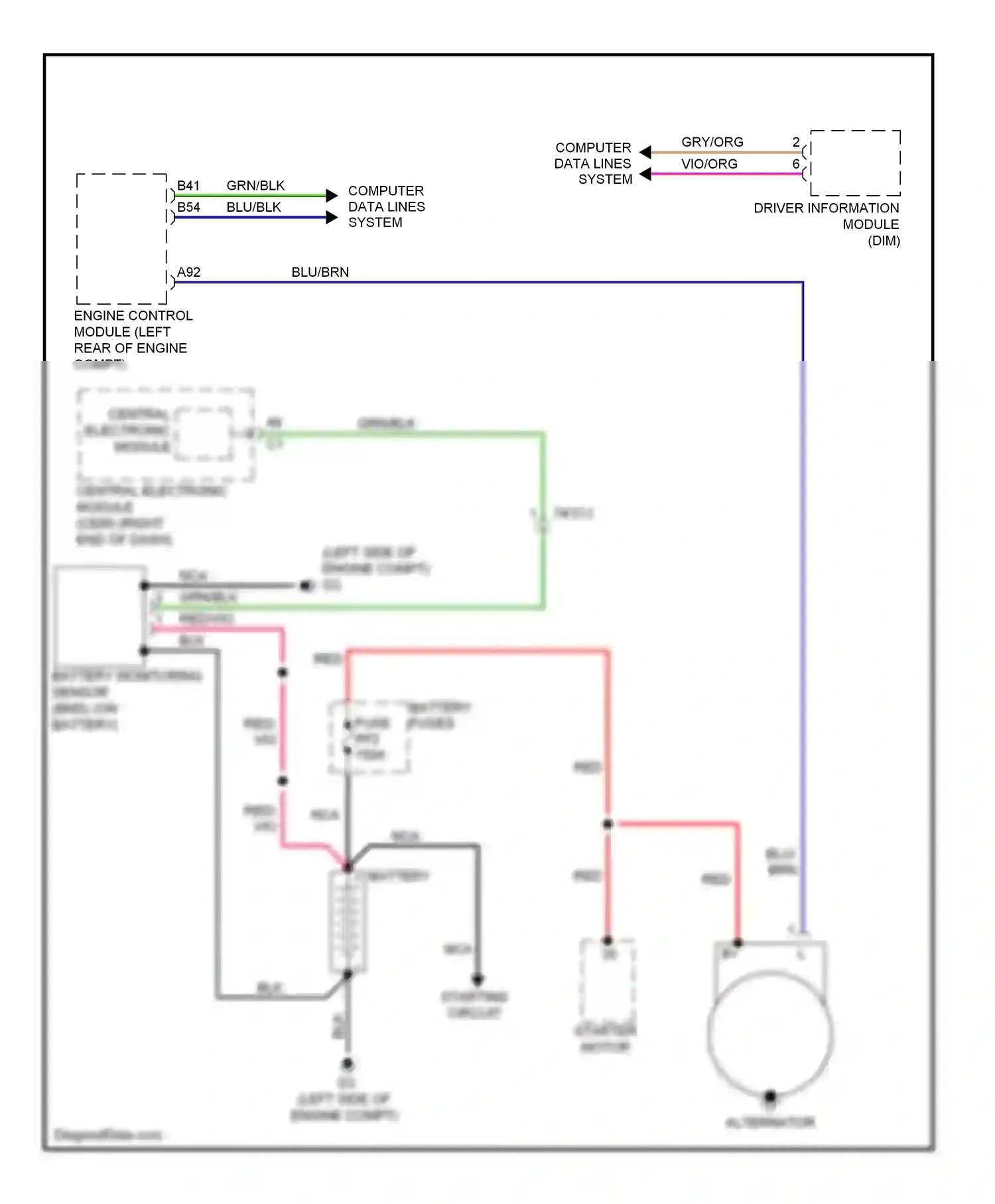 Wiring diagram blk for Volvo S60 II (2010-2013) (34 of 57)