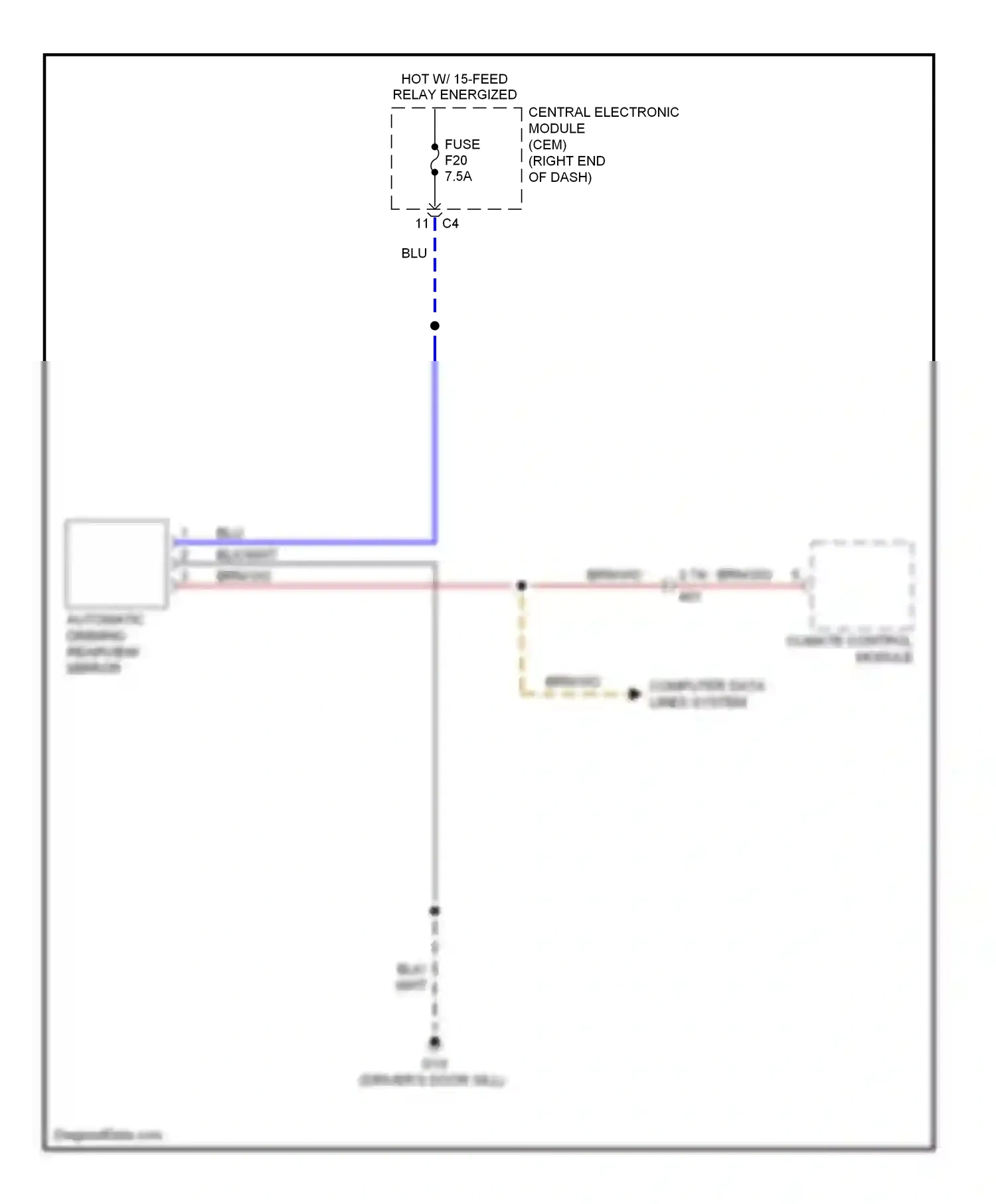 Wiring diagram blk for Volvo S60 II (2010-2013) (19 of 57)