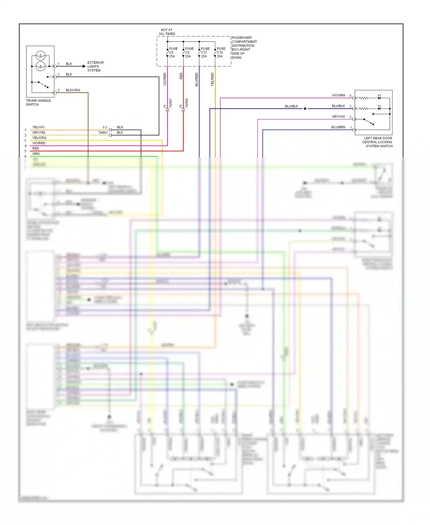 Wiring diagram blk/blu for Volvo S60 II (2010-2013) (14 of 14)