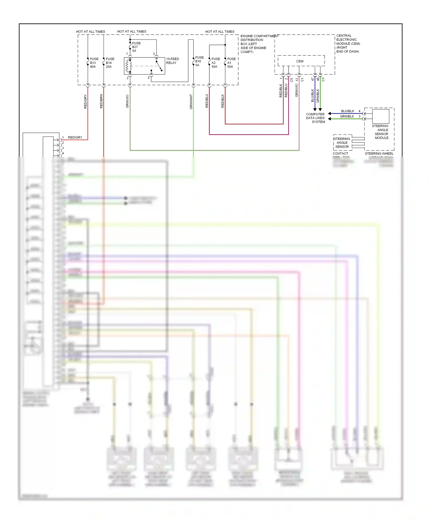 Wiring diagram blu/red for Volvo S60 II (2010-2013) (11 of 24)