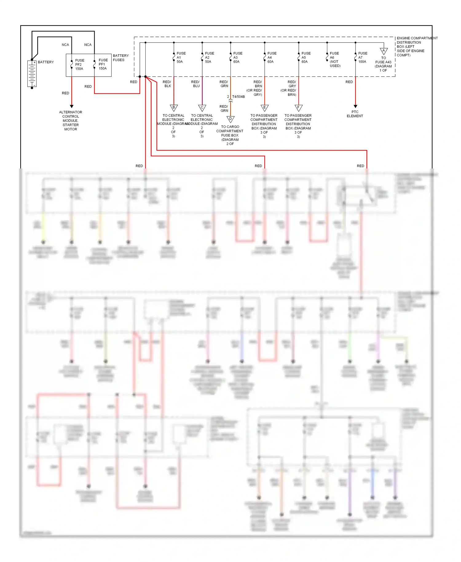 Wiring diagram brake control module for Volvo S60 II (2010-2013) (2 of 2)