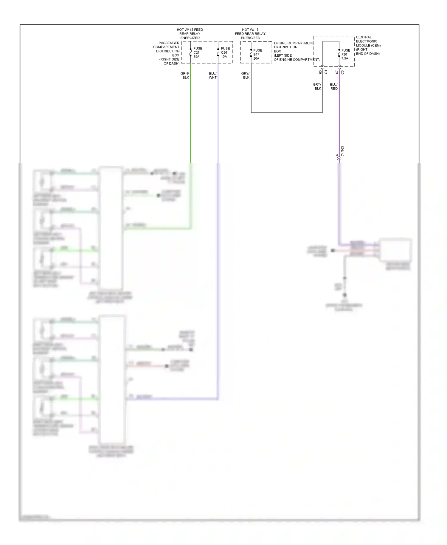 Wiring diagram central electronic for Volvo S60 II (2010-2013) (2 of 2)