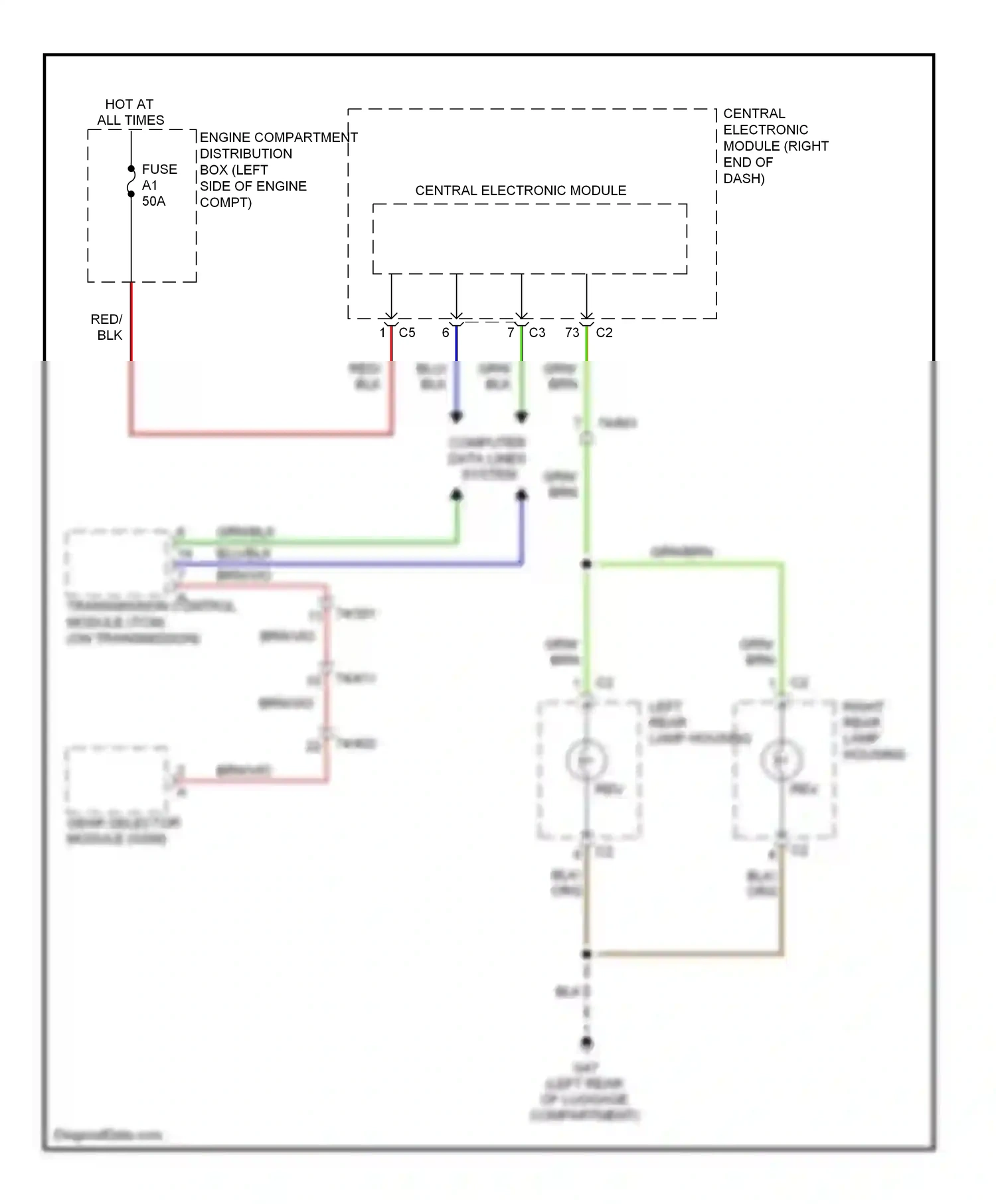 Wiring diagram computer data lines system for Volvo S60 II (2010-2013) (1 of 55)