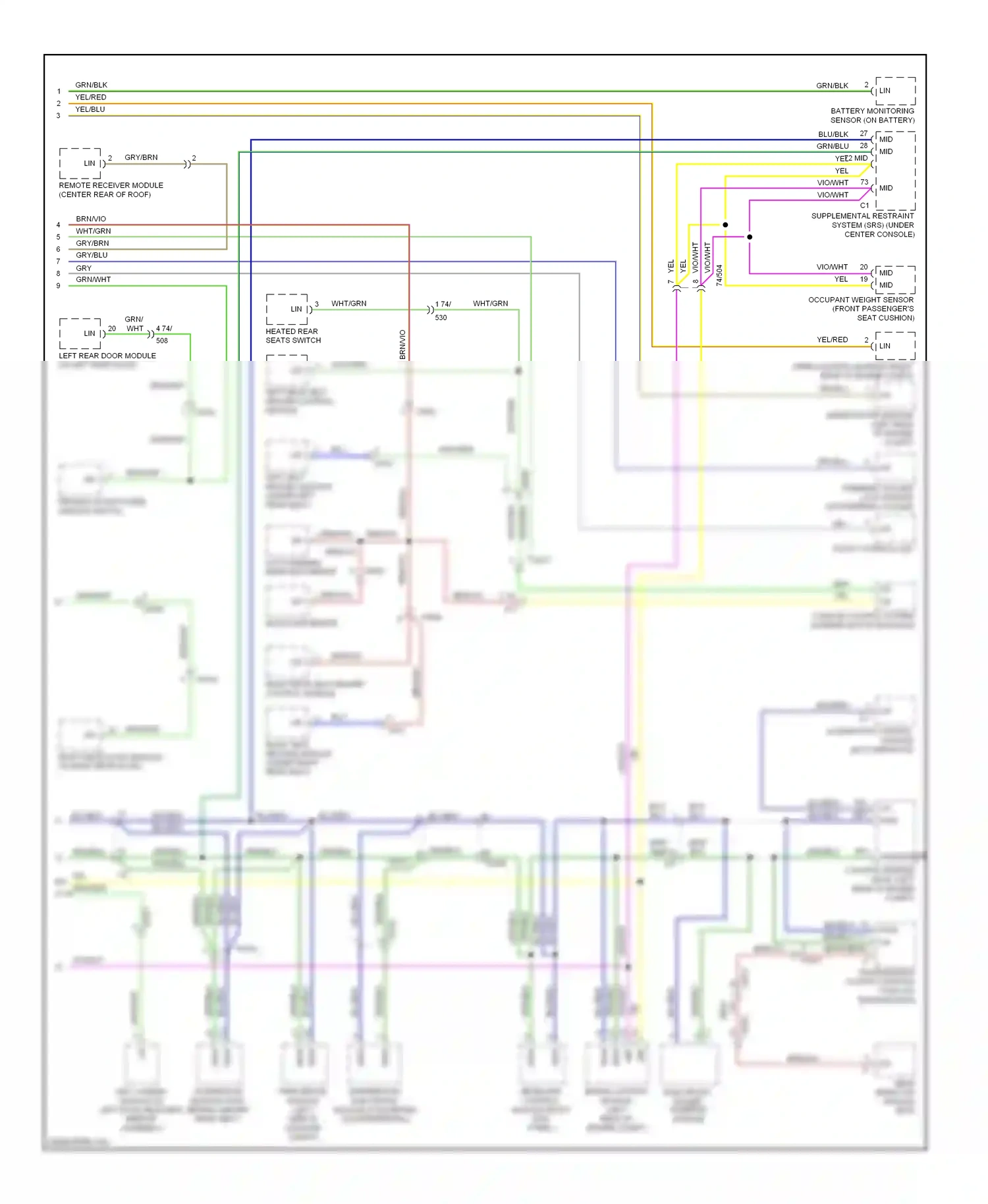 Wiring diagram moisture sensor for Volvo S60 II (2010-2013) (1 of 1)