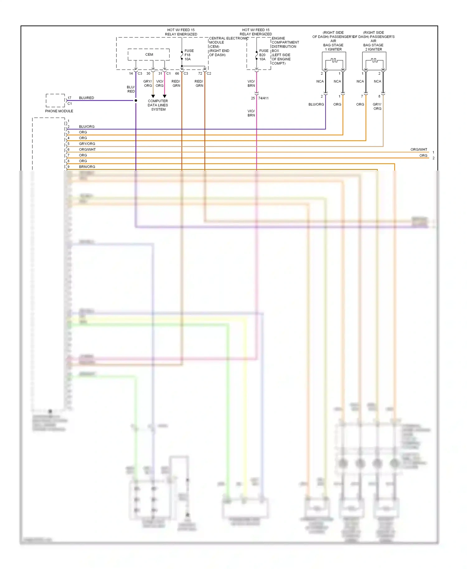 Wiring diagram phone module for Volvo S60 II (2010-2013) (2 of 2)