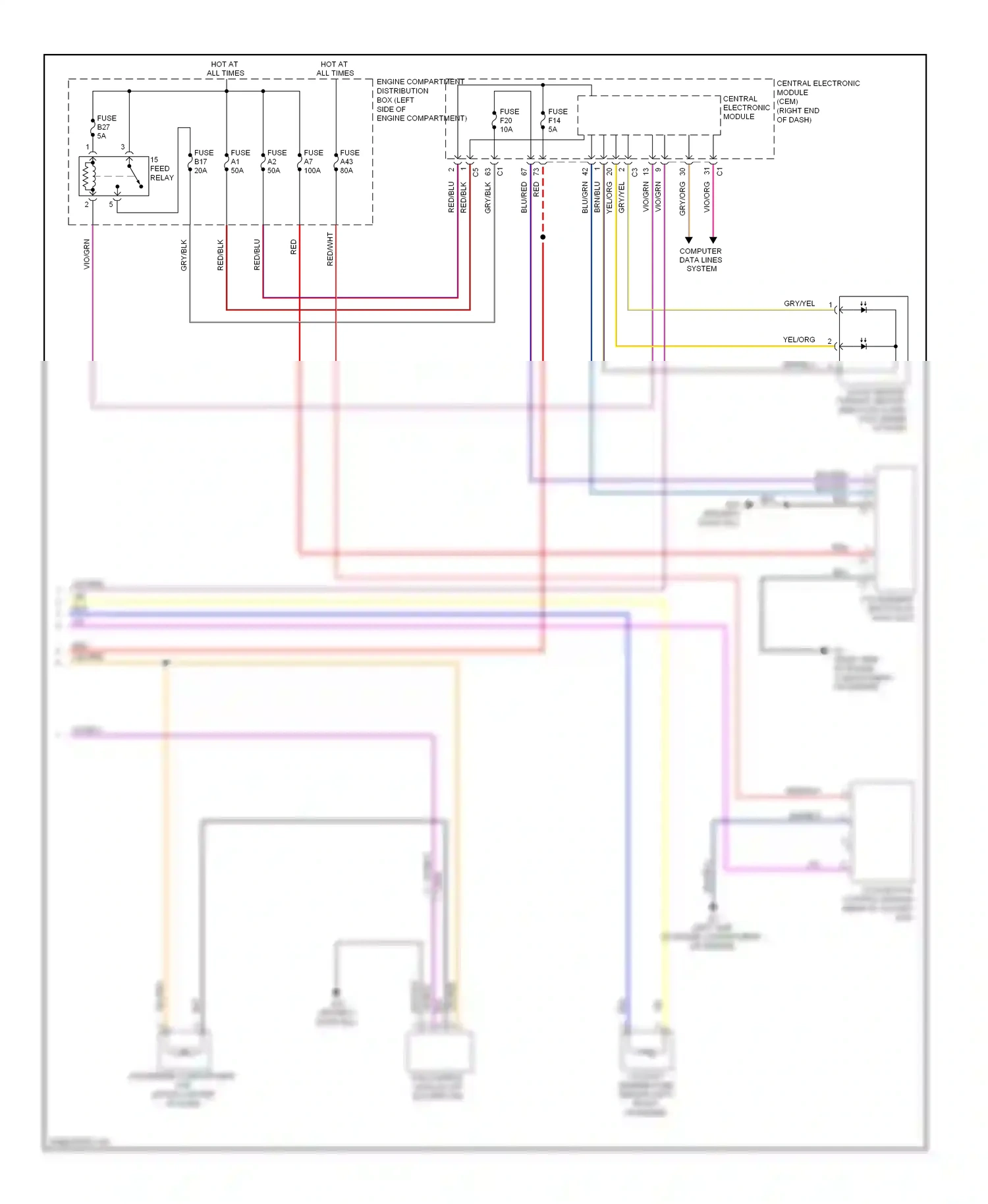 Wiring diagram red for Volvo S60 II (2010-2013) (22 of 51)