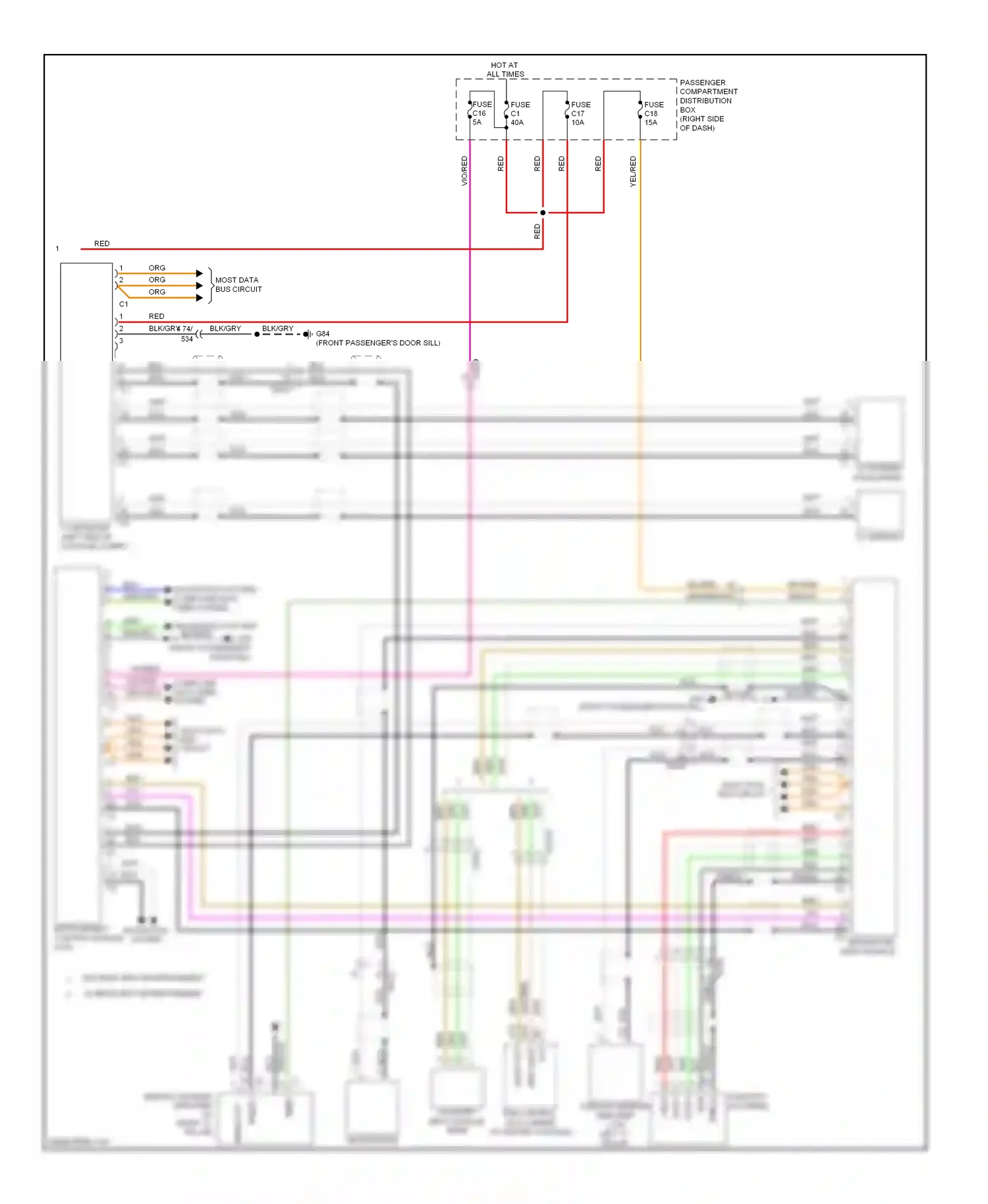 Wiring diagram red for Volvo S60 II (2010-2013) (48 of 51)