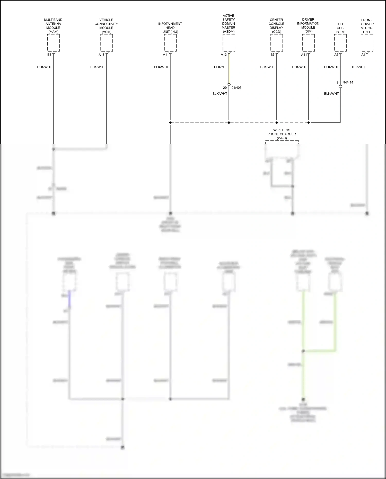Wiring diagram blu for Volvo S60 III (2018-2024) (19 of 55)