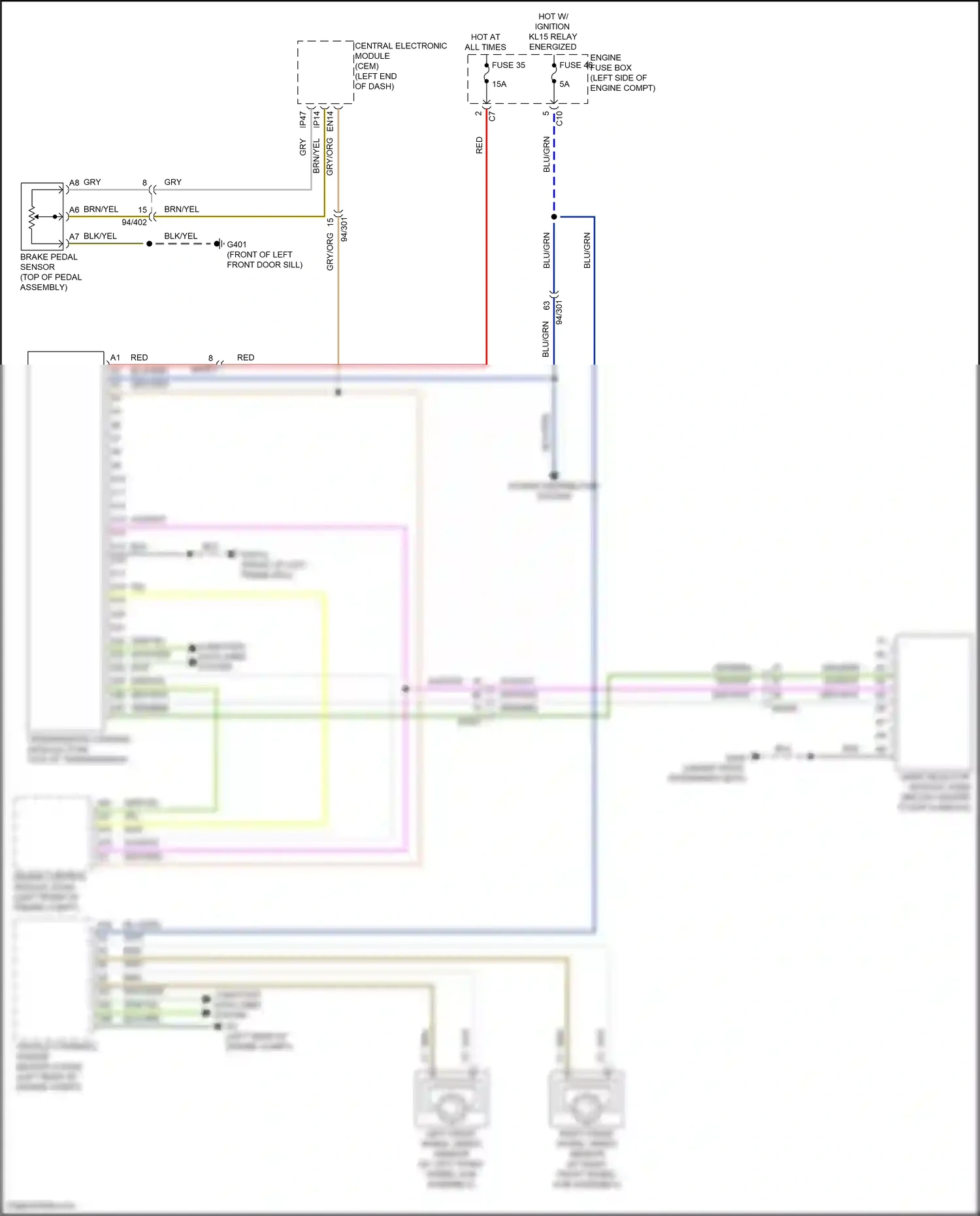 Wiring diagram blu/grn for Volvo S60 III (2018-2024) (4 of 42)