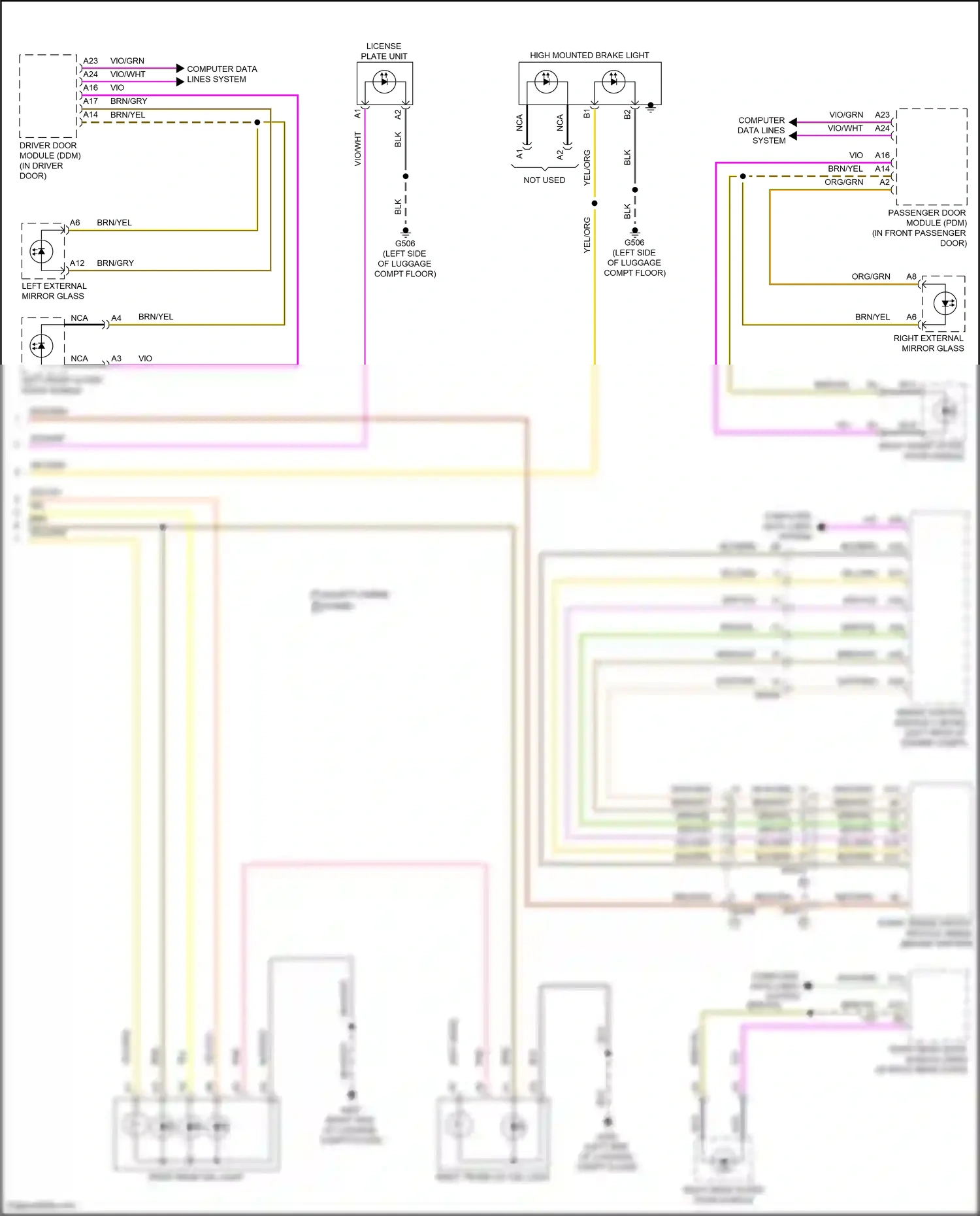 Wiring diagram computer data lines system for Volvo S60 III (2018-2024) (18 of 77)