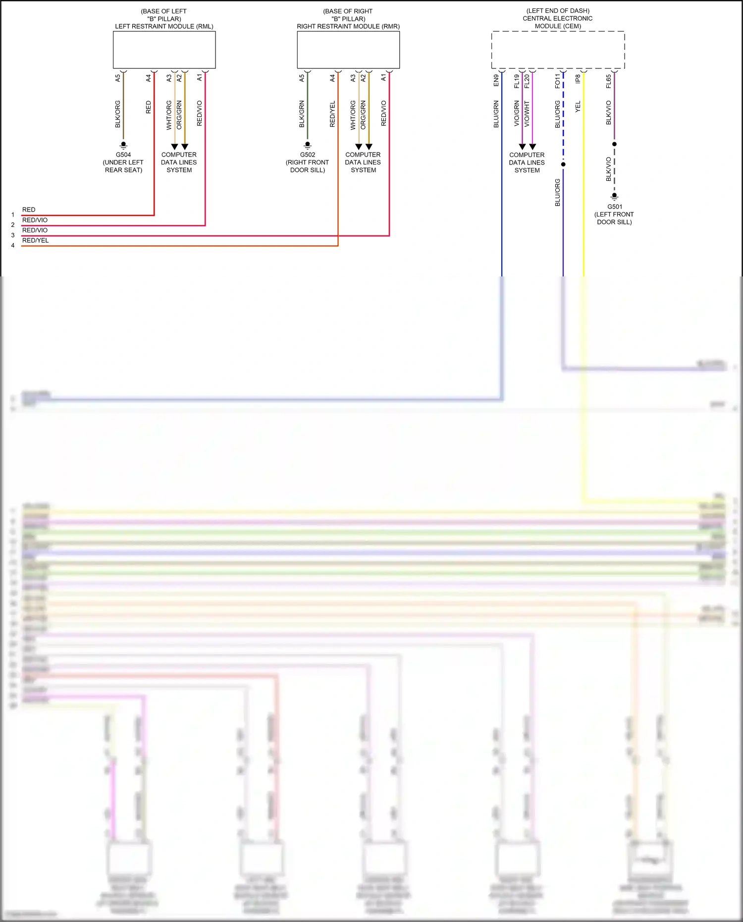 Wiring diagram computer data lines system for Volvo S60 III (2018-2024) (49 of 77)