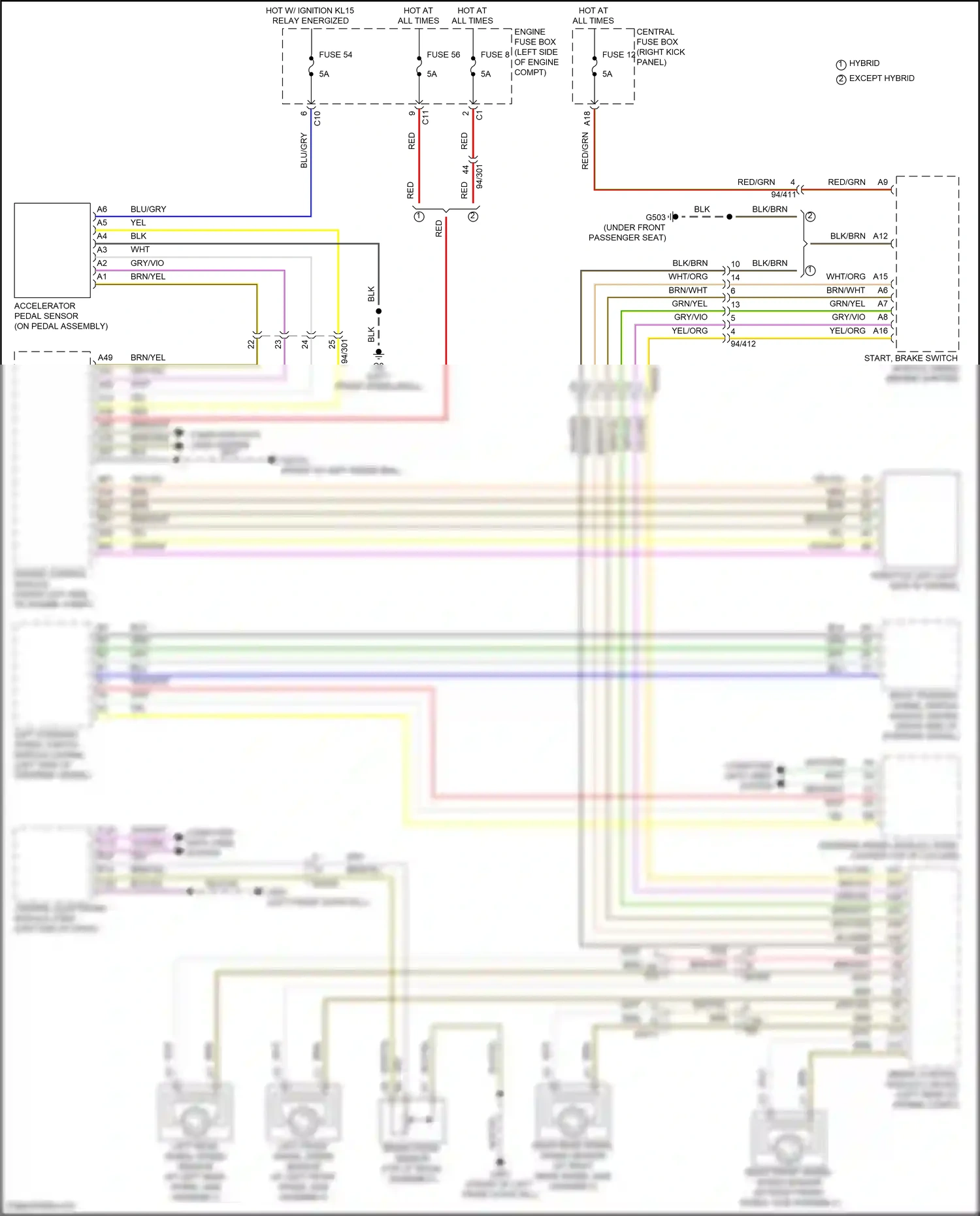 Wiring diagram engine control module for Volvo S60 III (2018-2024) (1 of 2)