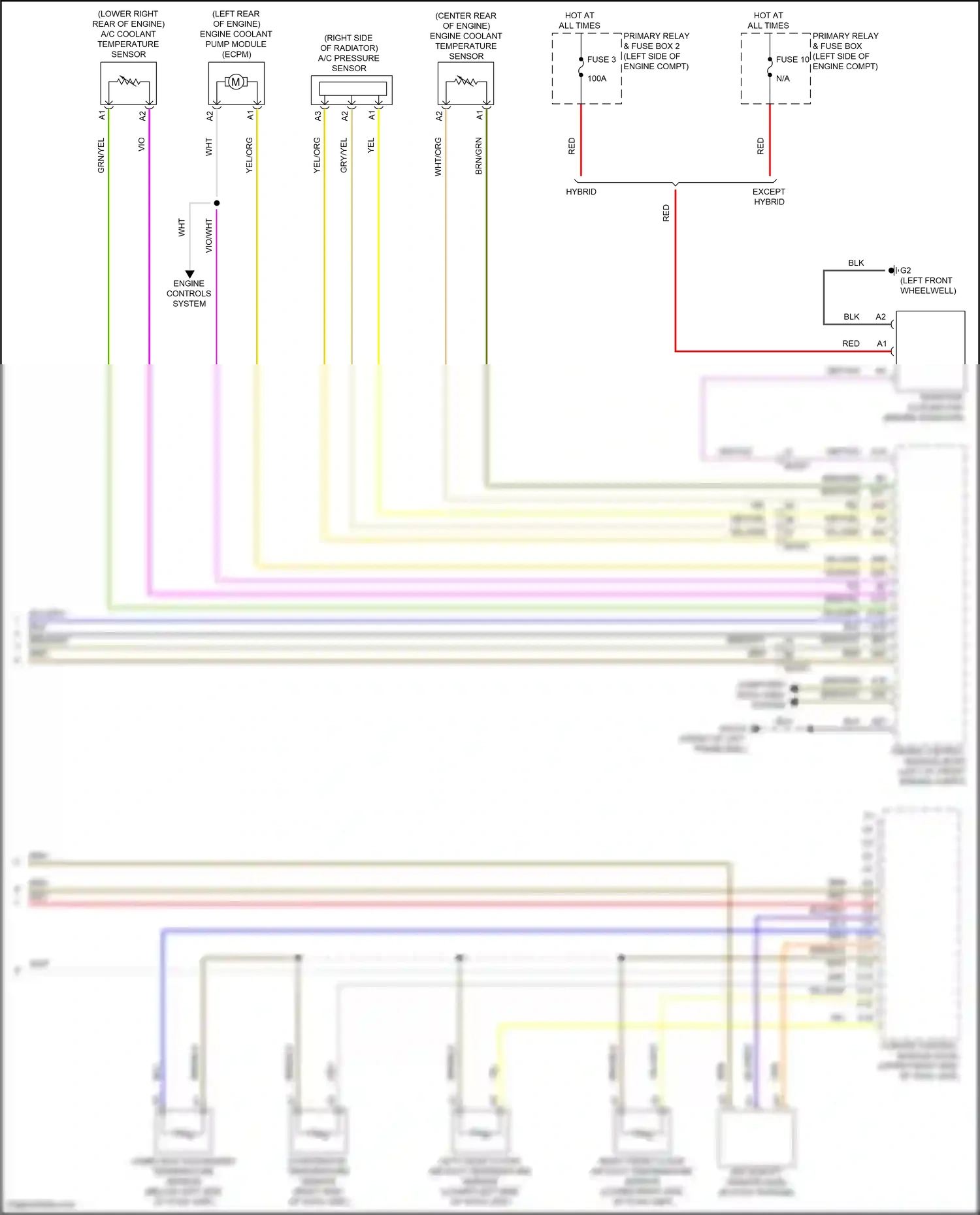 Wiring diagram evaporator temperature sensor for Volvo S60 III (2018-2024) (1 of 1)
