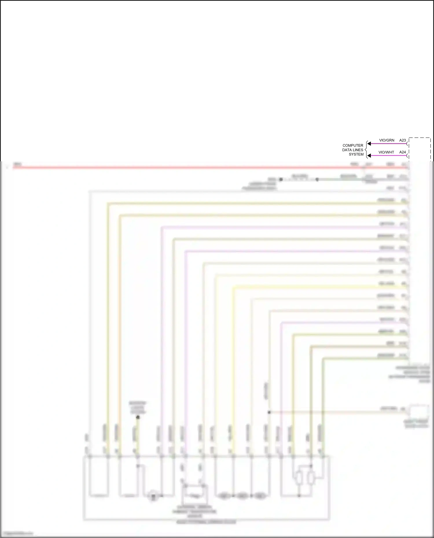 Wiring diagram external mirror ambient temperature sensor for Volvo S60 III (2018-2024) (2 of 2)
