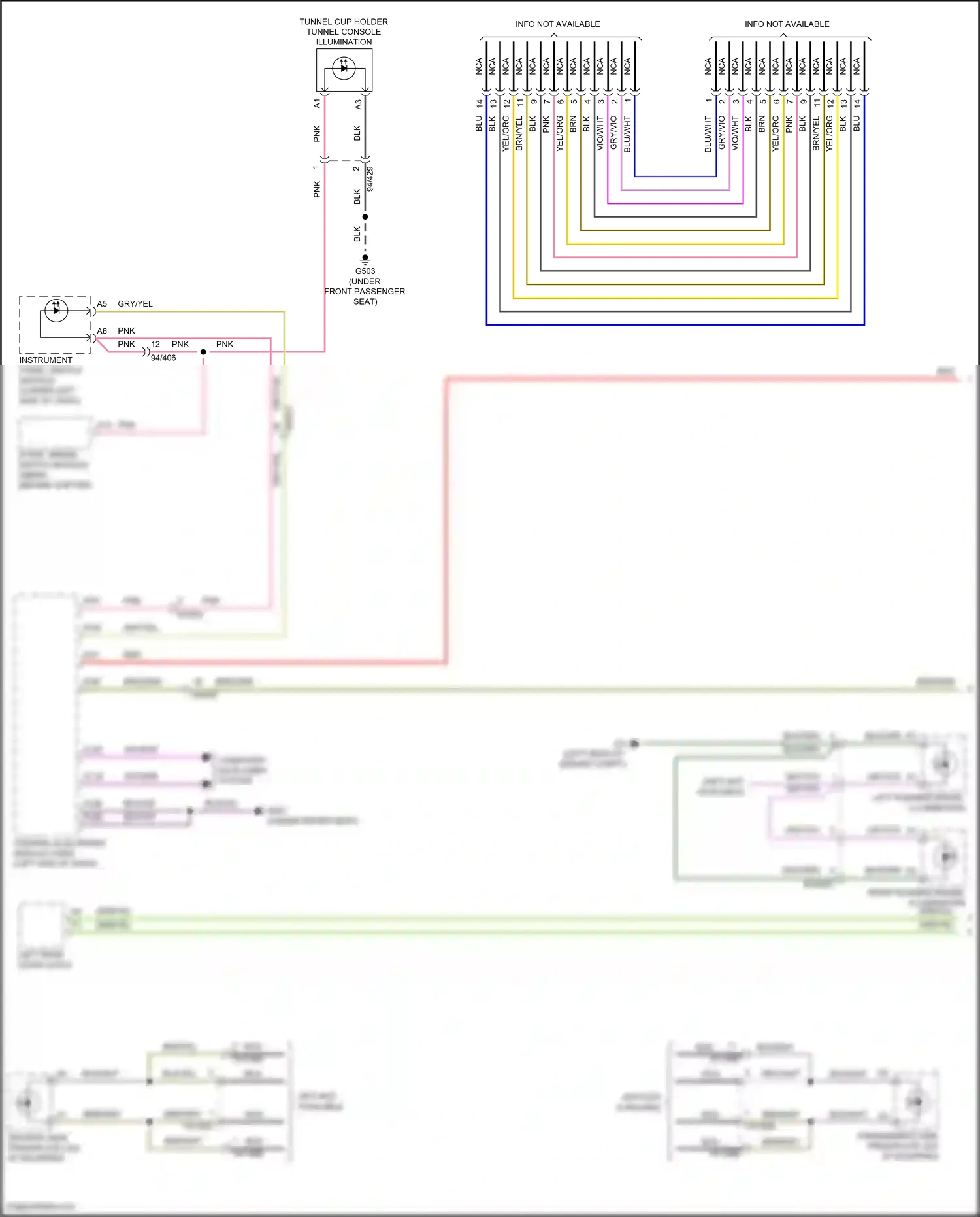 Wiring diagram instrument panel switch module for Volvo S60 III (2018-2024) (2 of 4)