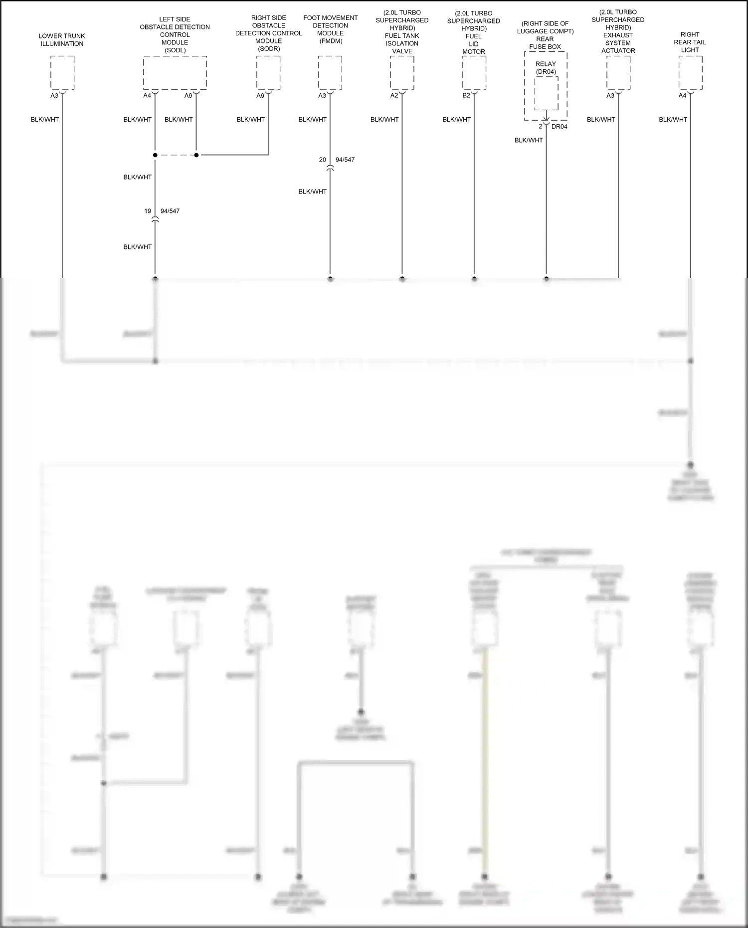 Wiring diagram support battery for Volvo S60 III (2018-2024) (2 of 4)