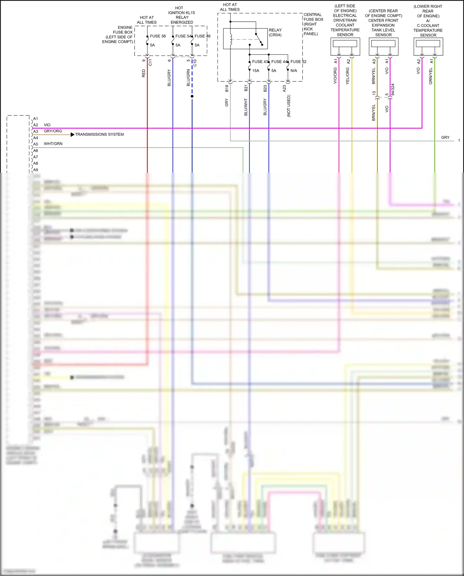 Wiring diagram transmissions system for Volvo S60 III (2018-2024) (1 of 2)
