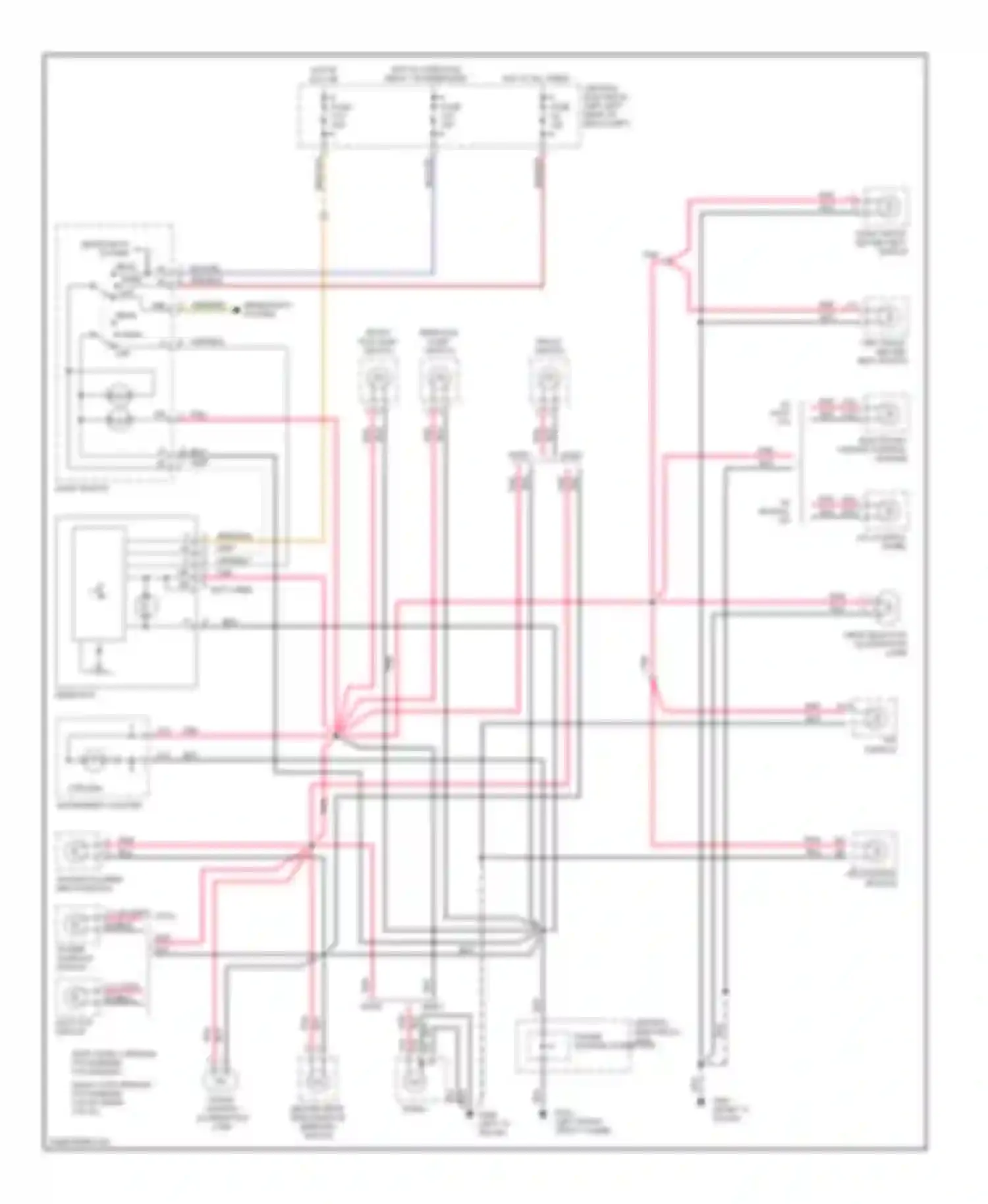 S70 Volvo I (1997-2000): Instrument illumination circuit