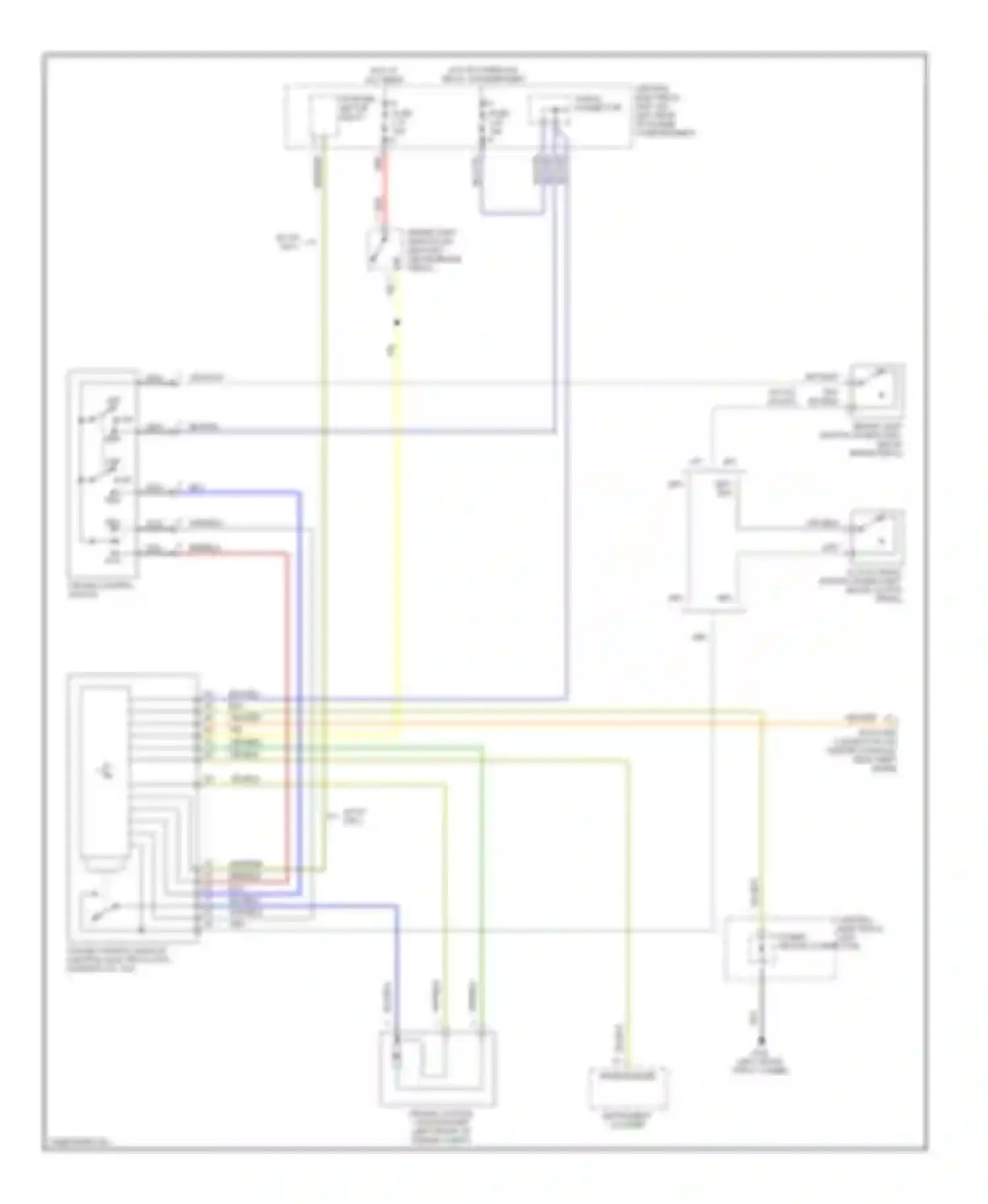 Wiring diagram cruise control switch for Volvo S70 I (1997-2000) (1 of 1)
