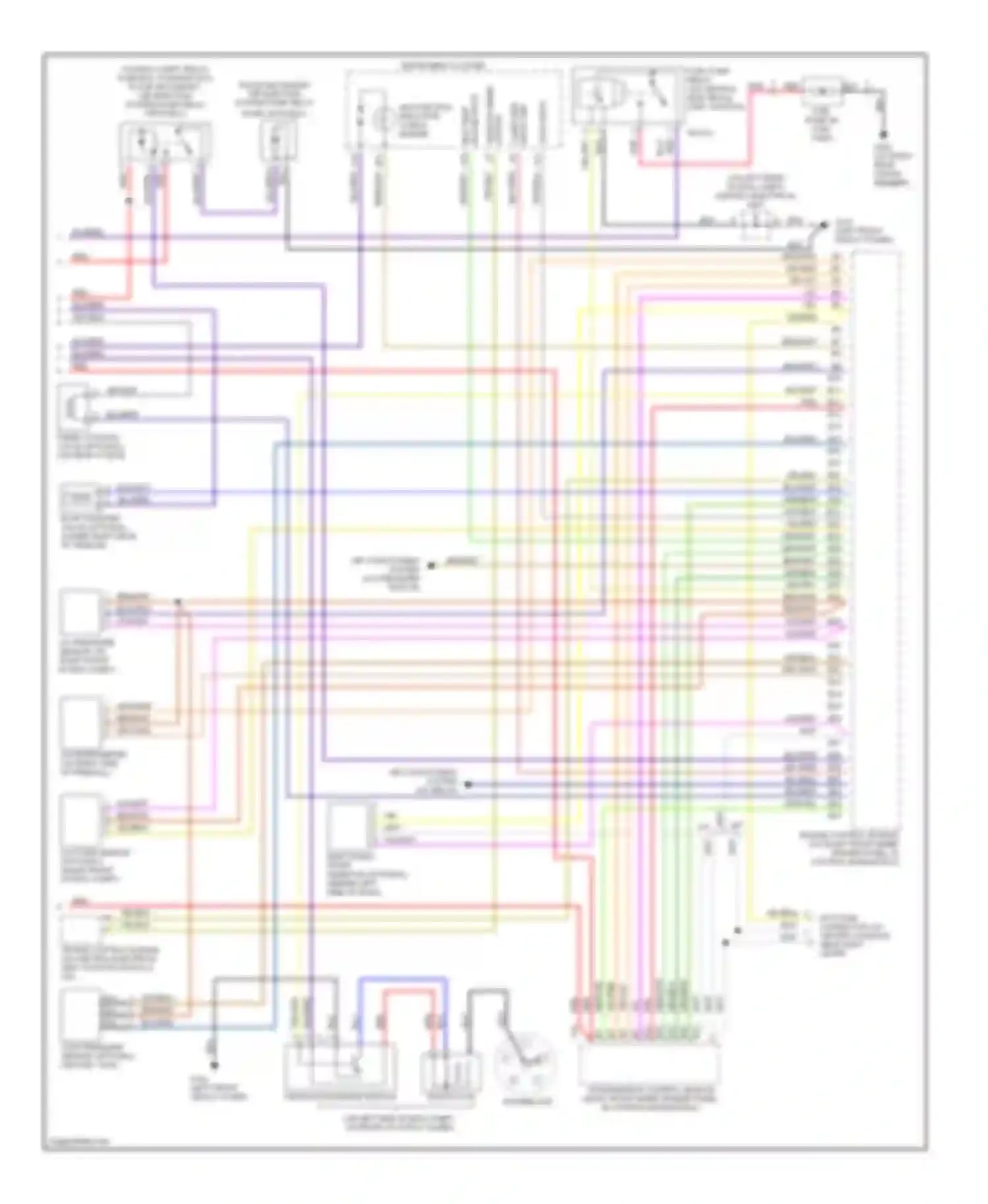 Wiring diagram input trip computer for Volvo S70 I (1997-2000) (1 of 3)
