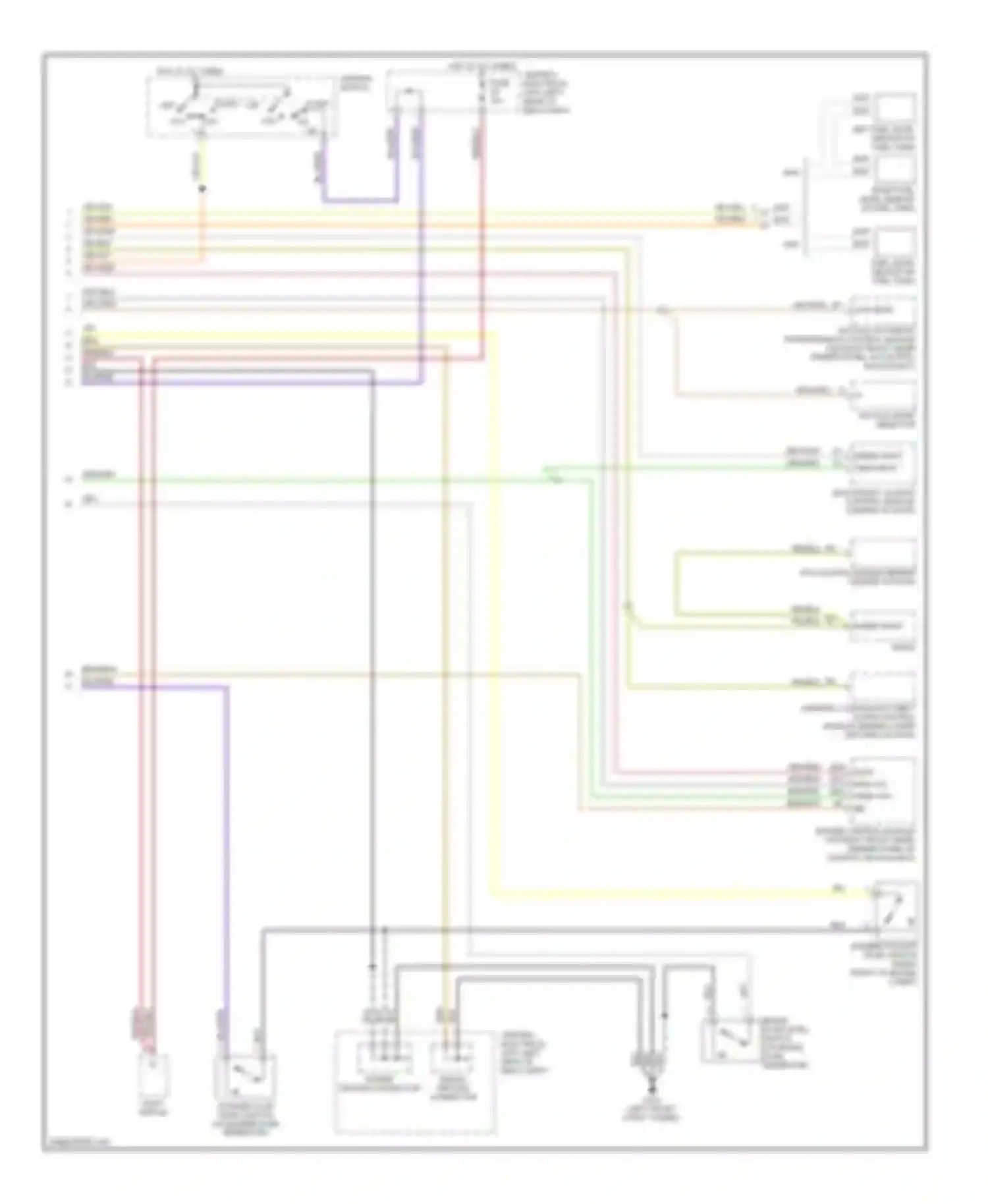 Wiring diagram light switch for Volvo S70 I (1997-2000) (4 of 7)