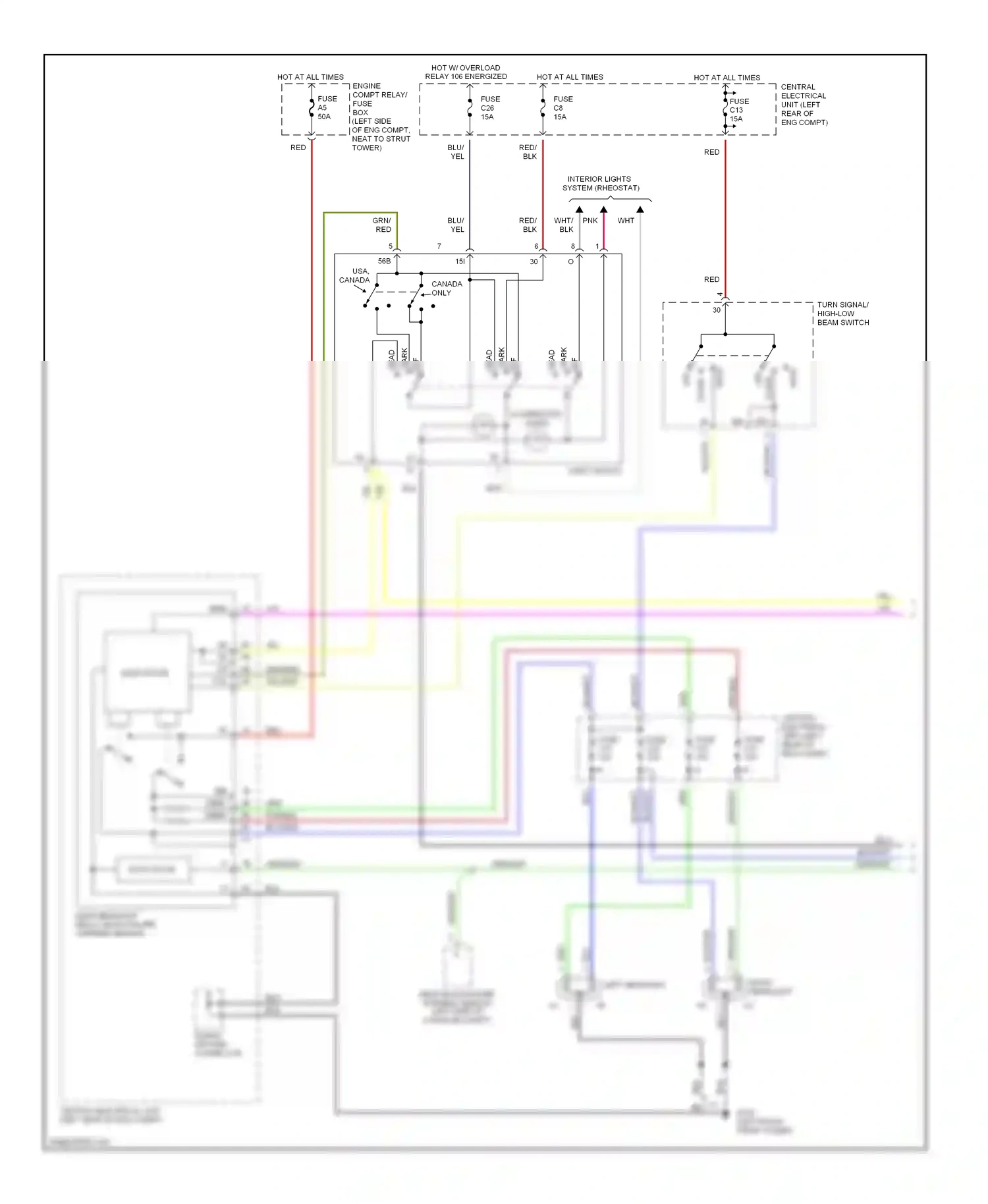 Volvo S70 I (1997-2000) off wiring diagram  (3 of 17)