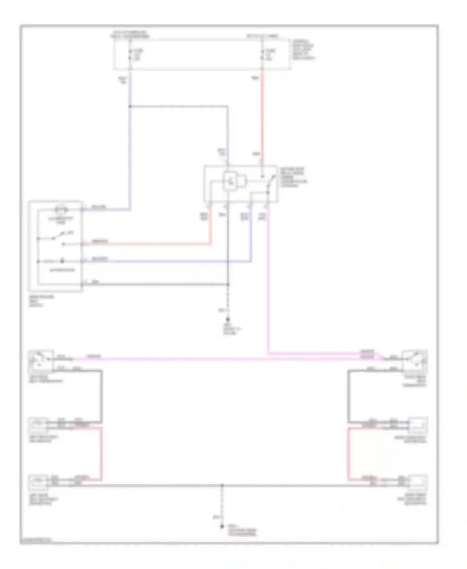 Wiring diagram red/wht for Volvo S70 I (1997-2000) (10 of 16)