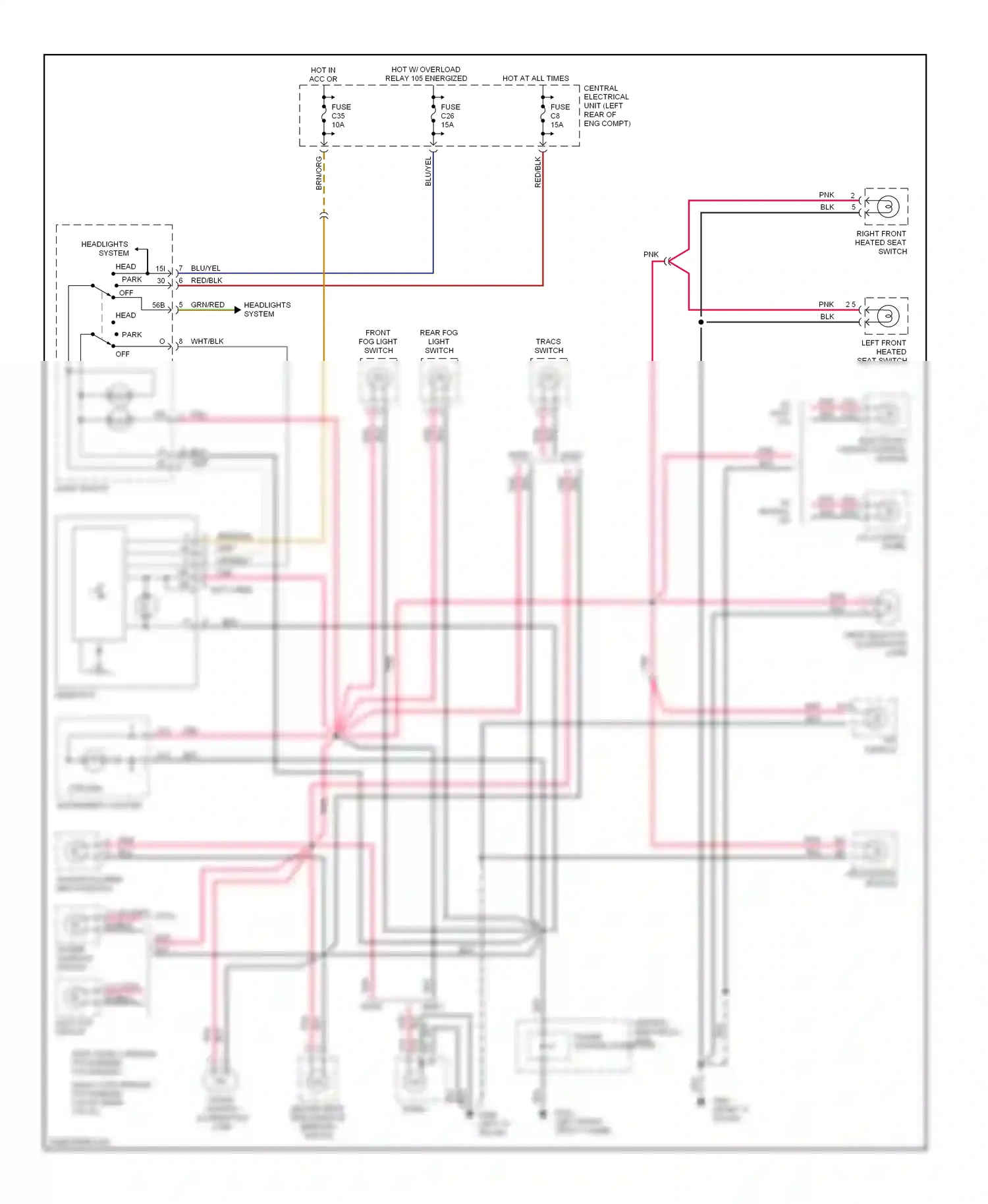 Volvo S70 I (1997-2000) rti control module wiring diagram  (2 of 3)