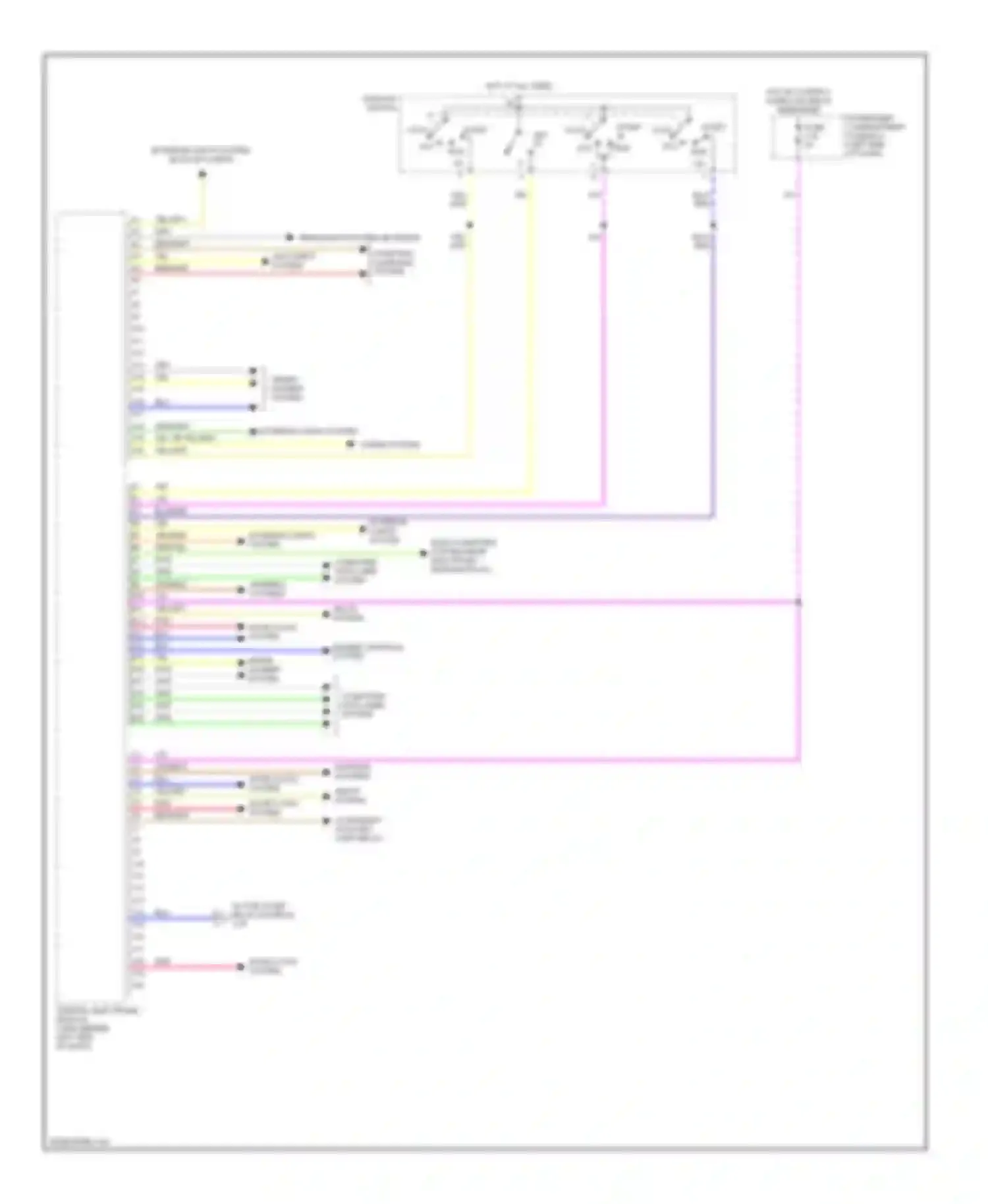 S80 Volvo I facelift (2003-2006): Central electronic module circuit (1 of 2)