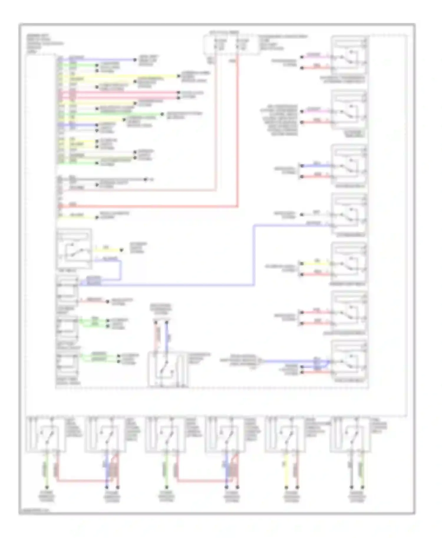 S80 Volvo I facelift (2003-2006): Central electronic module circuit (2 of 2)
