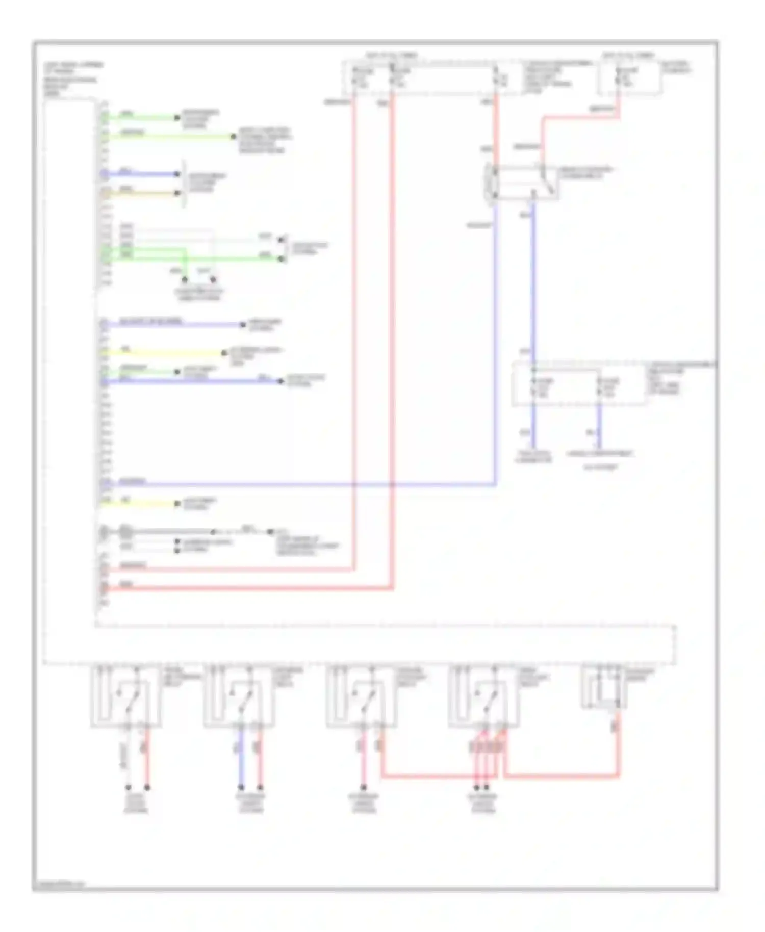 S80 Volvo I facelift (2003-2006): Rear electronic module circuit (1 of 2)