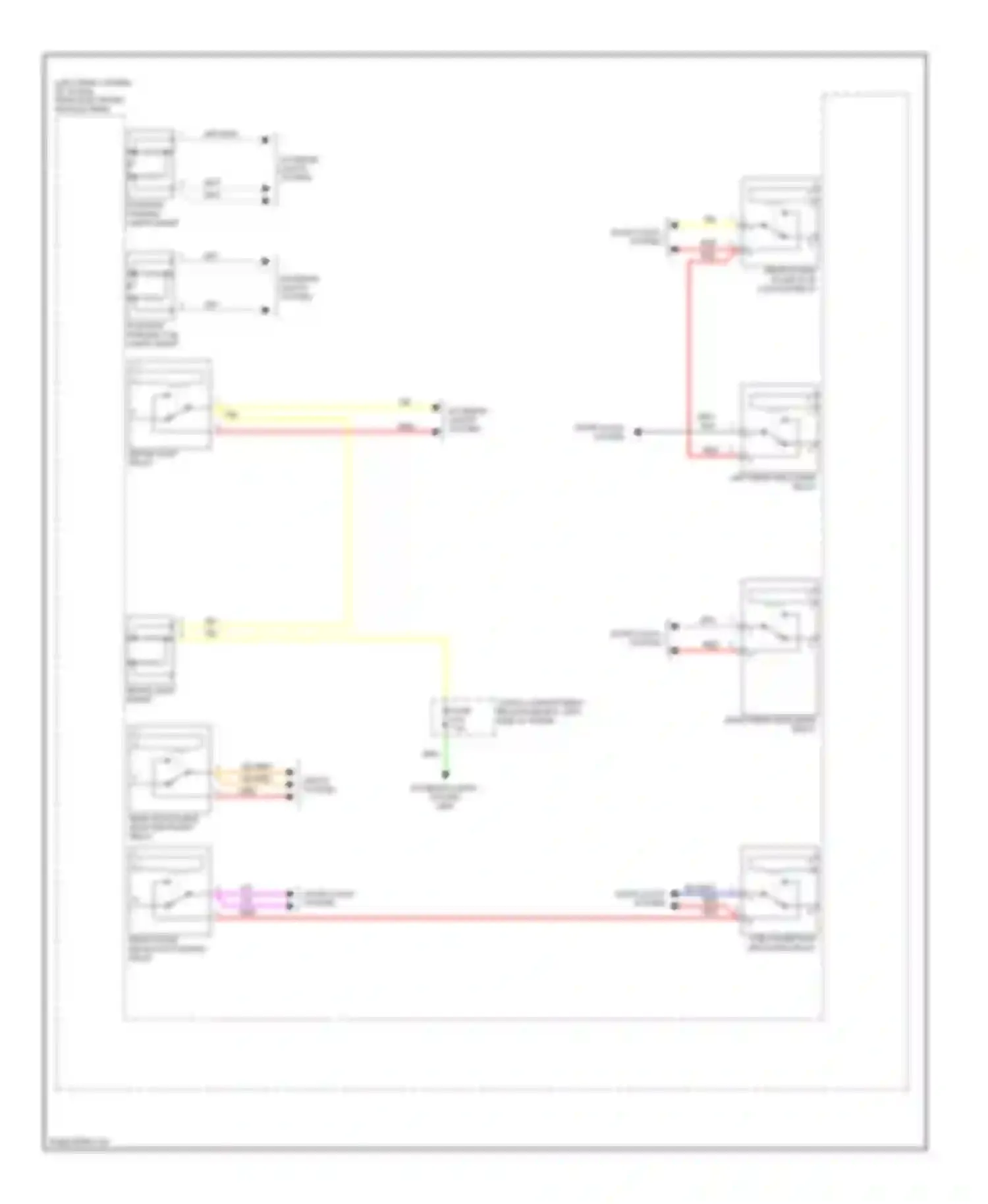 S80 Volvo I facelift (2003-2006): Rear electronic module circuit (2 of 2)