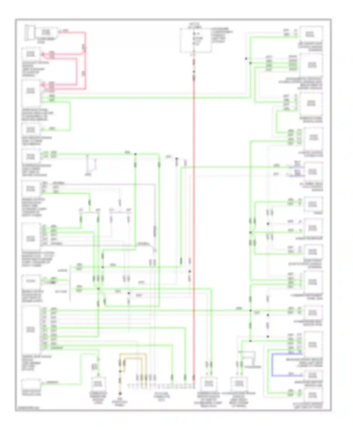S80 Volvo I facelift (2003-2006): Computer data lines circuit