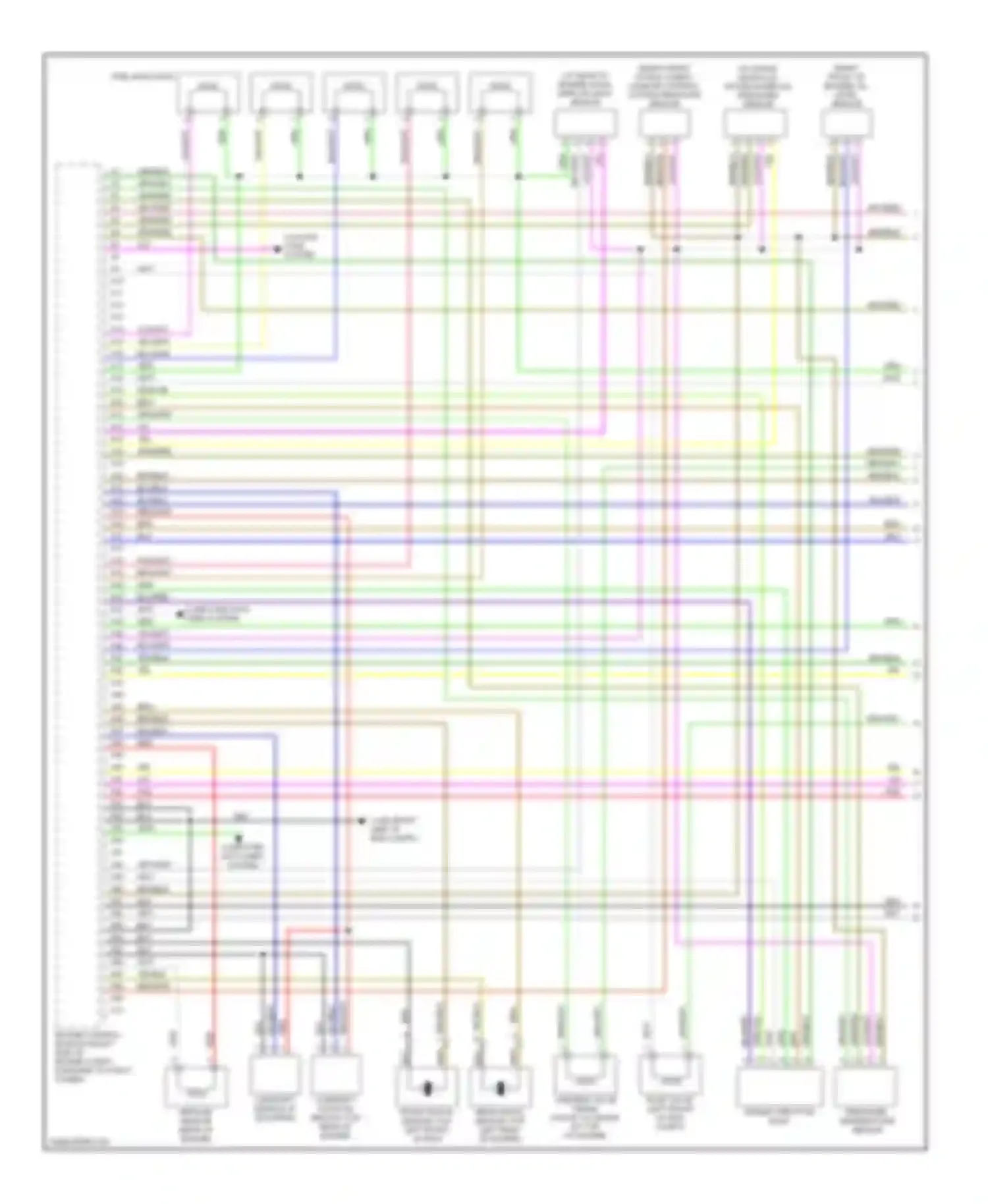 S80 Volvo I facelift (2003-2006): Wiring diagram engine performance 2.5l turbo (1 of 3)