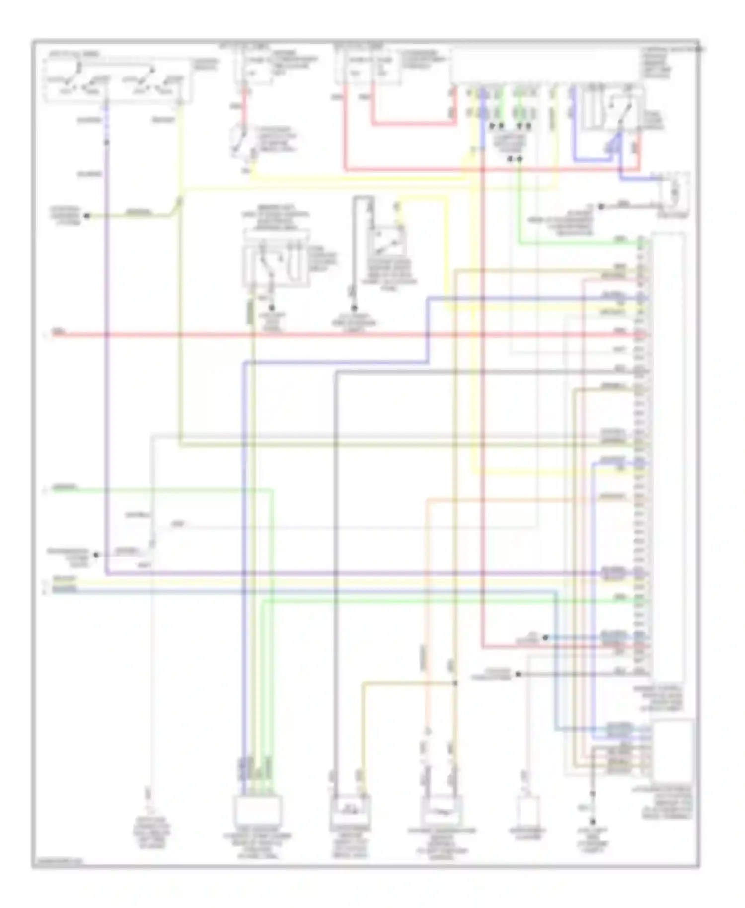 S80 Volvo I facelift (2003-2006): Wiring diagram engine performance 2.9l (3 of 3)