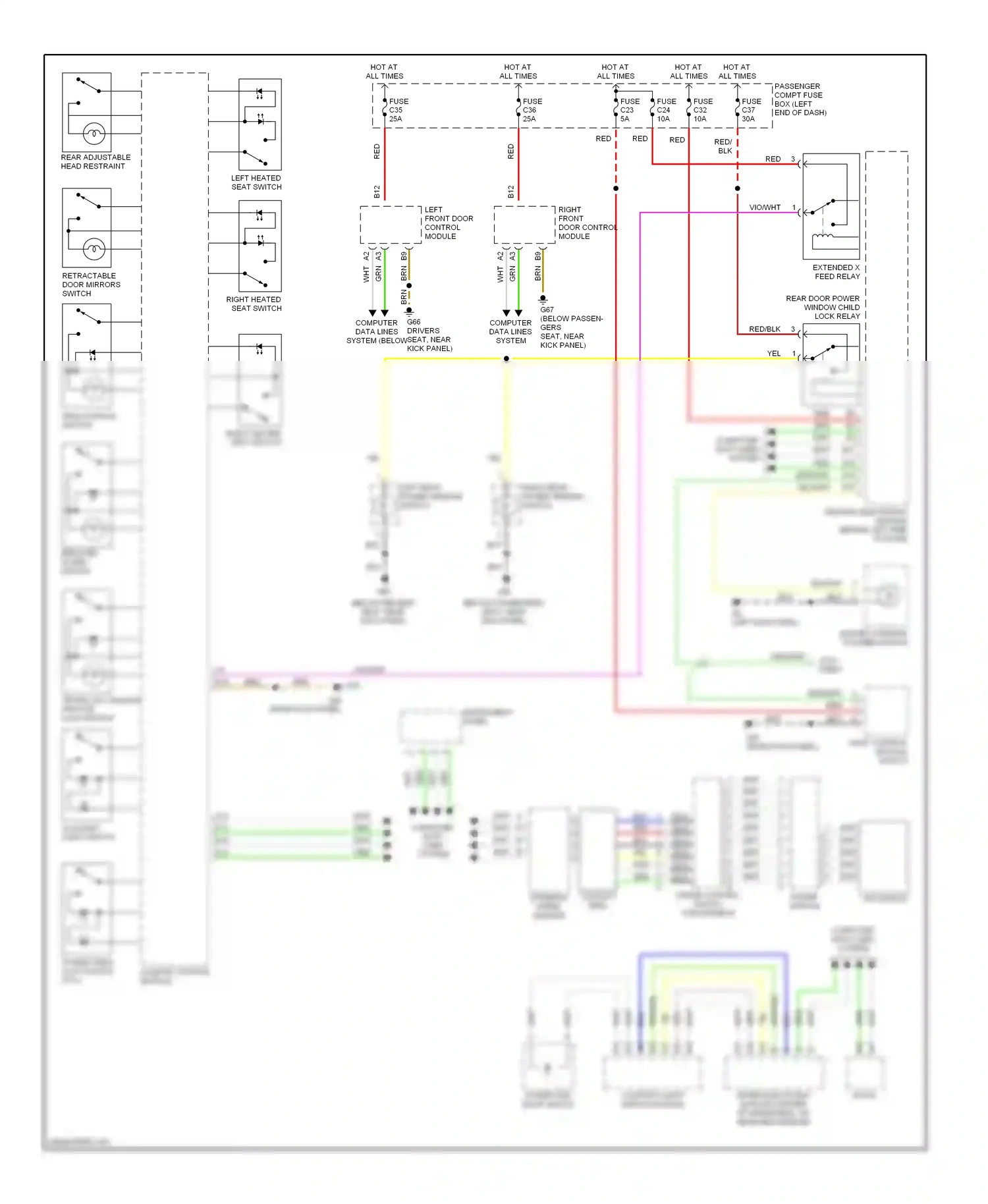 Volvo S80 I facelift (2003-2006) climate control module wiring diagram  (6 of 13)