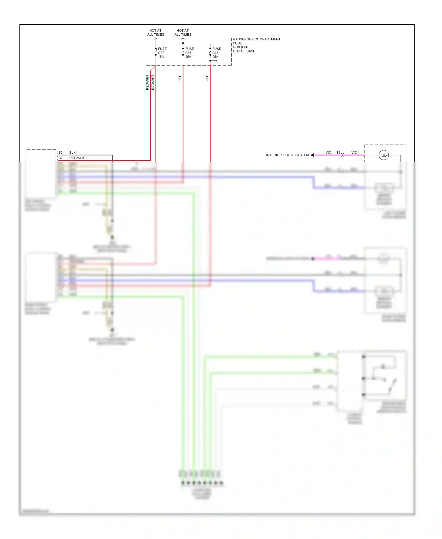 Volvo S80 I facelift (2003-2006) climate control module wiring diagram  (4 of 13)