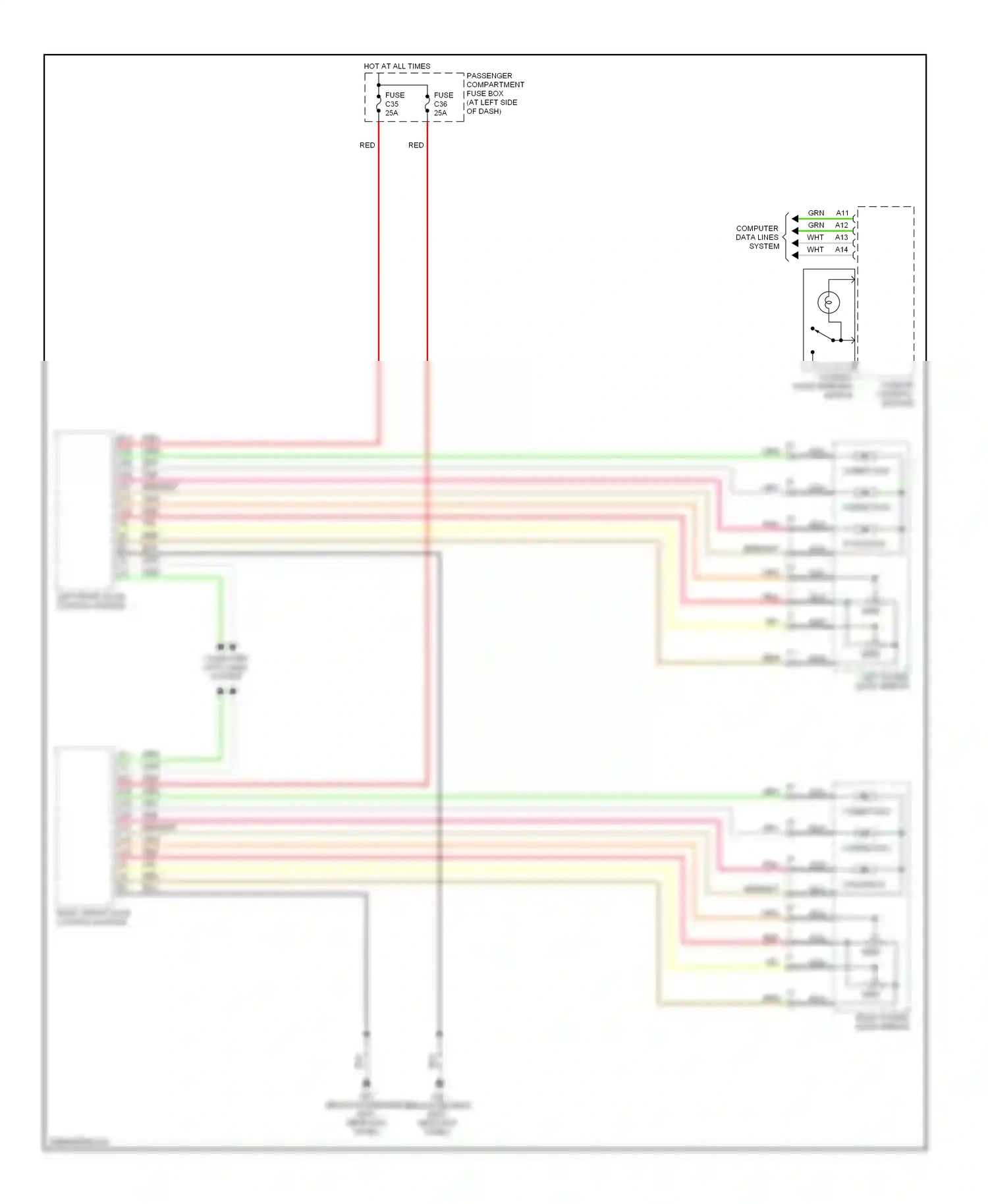 Volvo S80 I facelift (2003-2006) climate control module wiring diagram  (7 of 13)