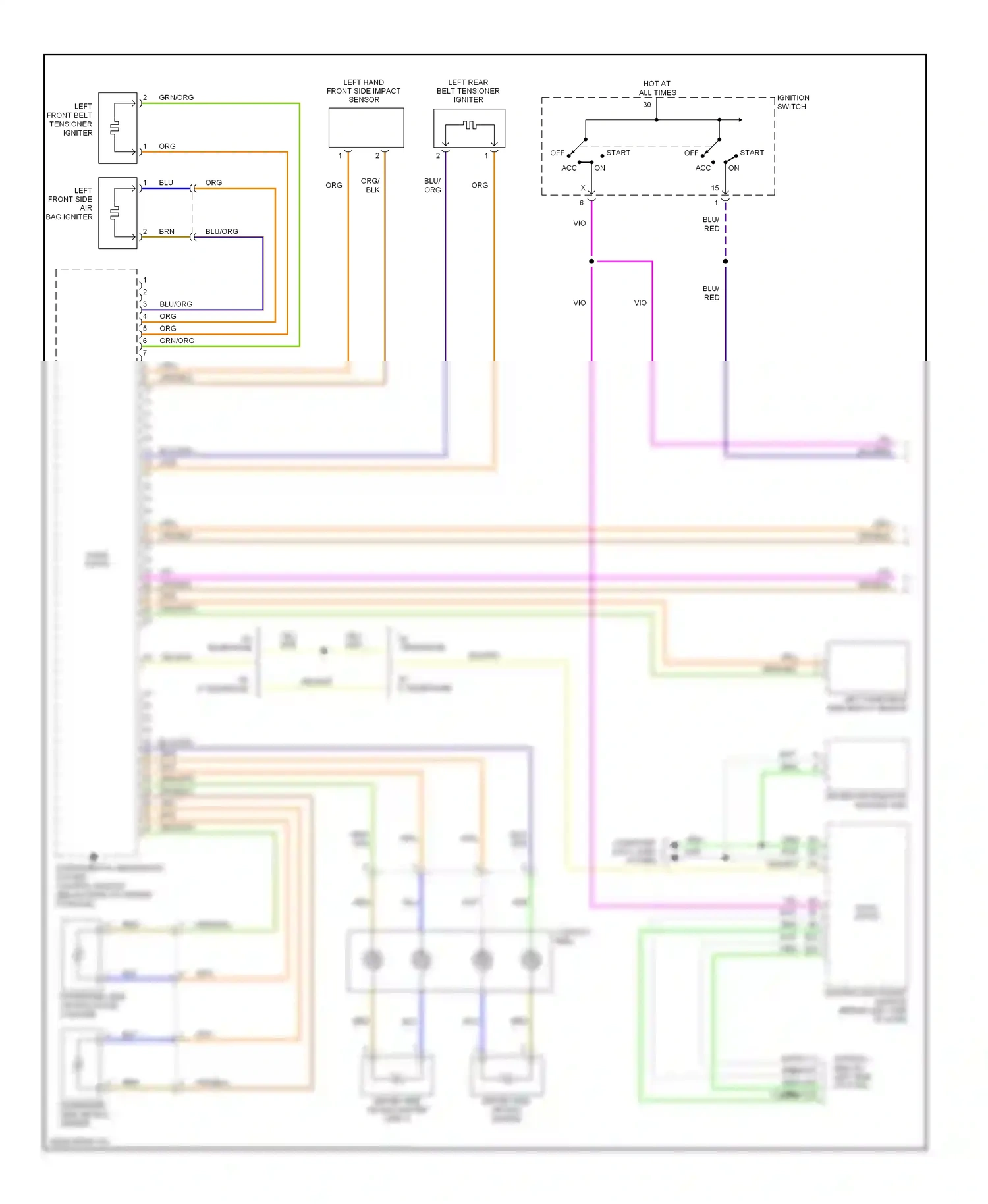 Volvo S80 I facelift (2003-2006) computer data lines system wiring diagram  (47 of 51)